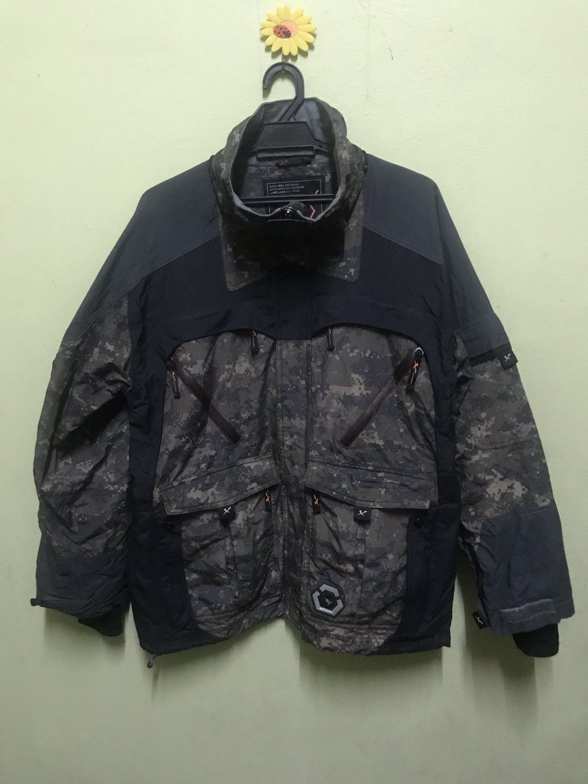 Japanese Brand Active Rider Ski Camouflage Digital Jacket Size US M / EU 48-50 / 2 - 2 Thumbnail