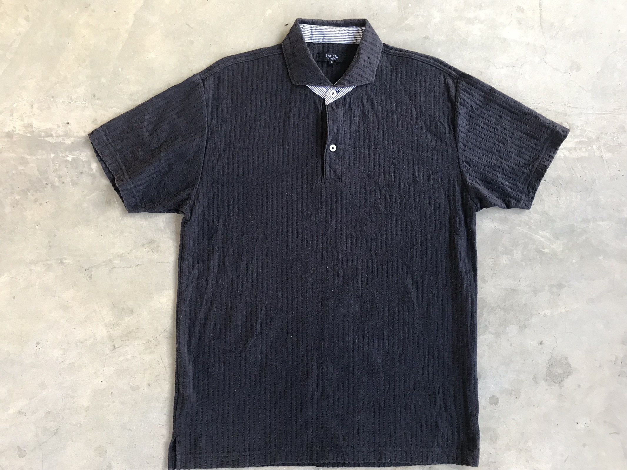 Yohji Yamamoto Sacsny Y’saccs By Yohji Yamamoto Polo Size US L / EU 52-54 / 3 - 2 Thumbnail
