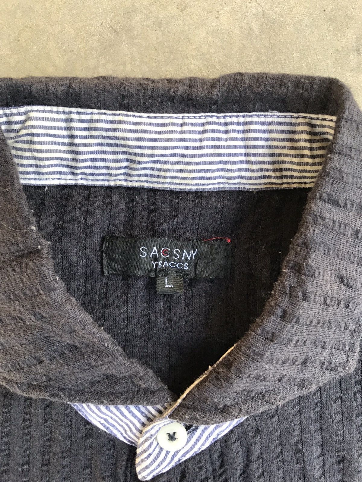 Yohji Yamamoto Sacsny Y’saccs By Yohji Yamamoto Polo Size US L / EU 52-54 / 3 - 3 Thumbnail