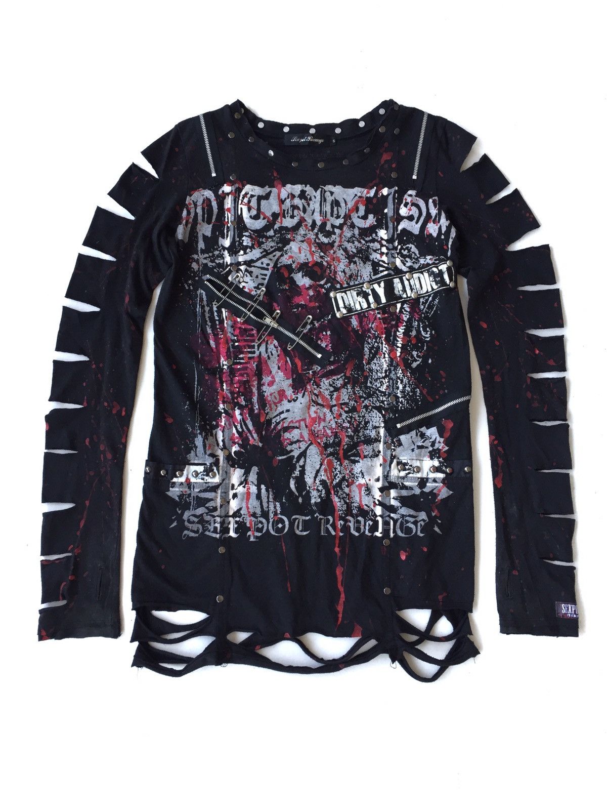 Hysteric Glamour 💥Japanese Sex Pot Bondage Punk Shirt Size S / US 4 / IT 40 - 3 Thumbnail