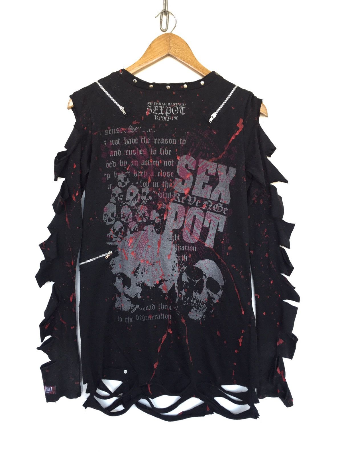 Hysteric Glamour 💥Japanese Sex Pot Bondage Punk Shirt Size S / US 4 / IT 40 - 1 Thumbnail