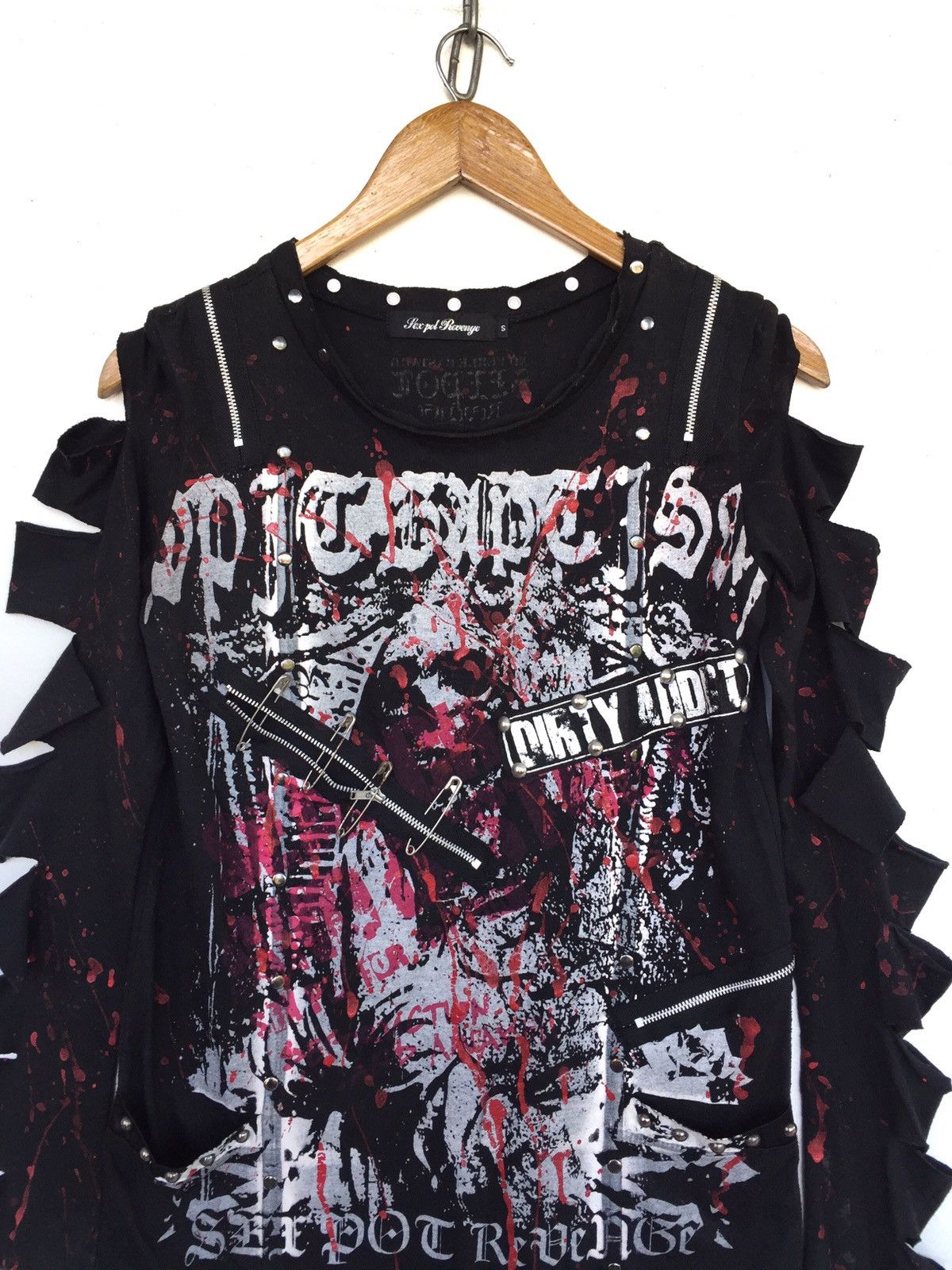 Hysteric Glamour 💥Japanese Sex Pot Bondage Punk Shirt Size S / US 4 / IT 40 - 5 Thumbnail