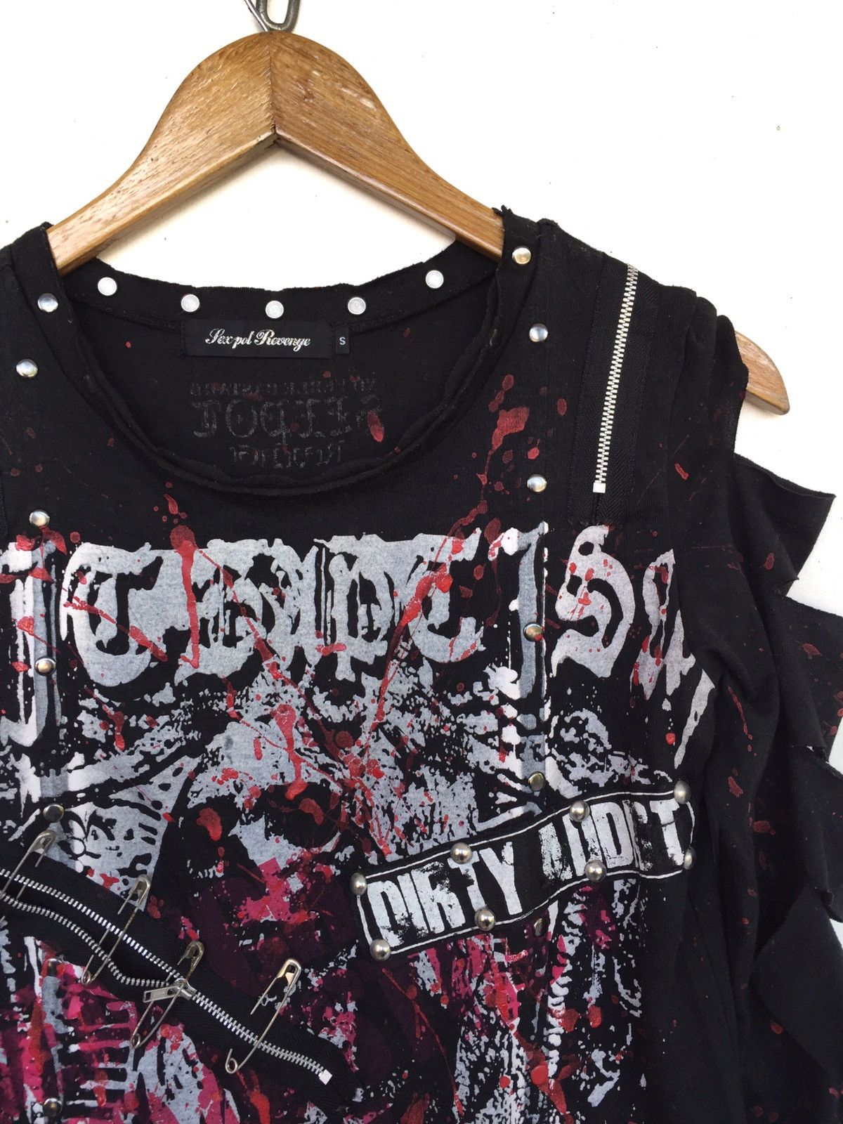 Hysteric Glamour 💥Japanese Sex Pot Bondage Punk Shirt Size S / US 4 / IT 40 - 6 Thumbnail