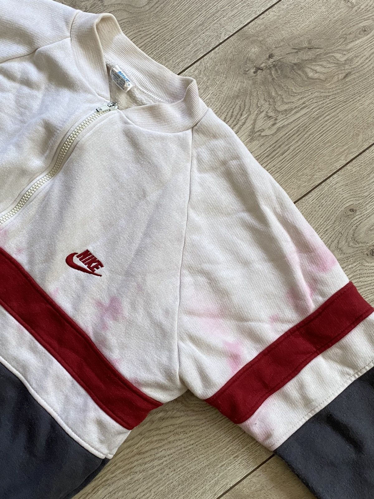 Nike × Vintage Vintage Nike Zip Hoodie 80’s Made in Italy Rare Streetwear Size US L / EU 52-54 / 3 - 6 Thumbnail