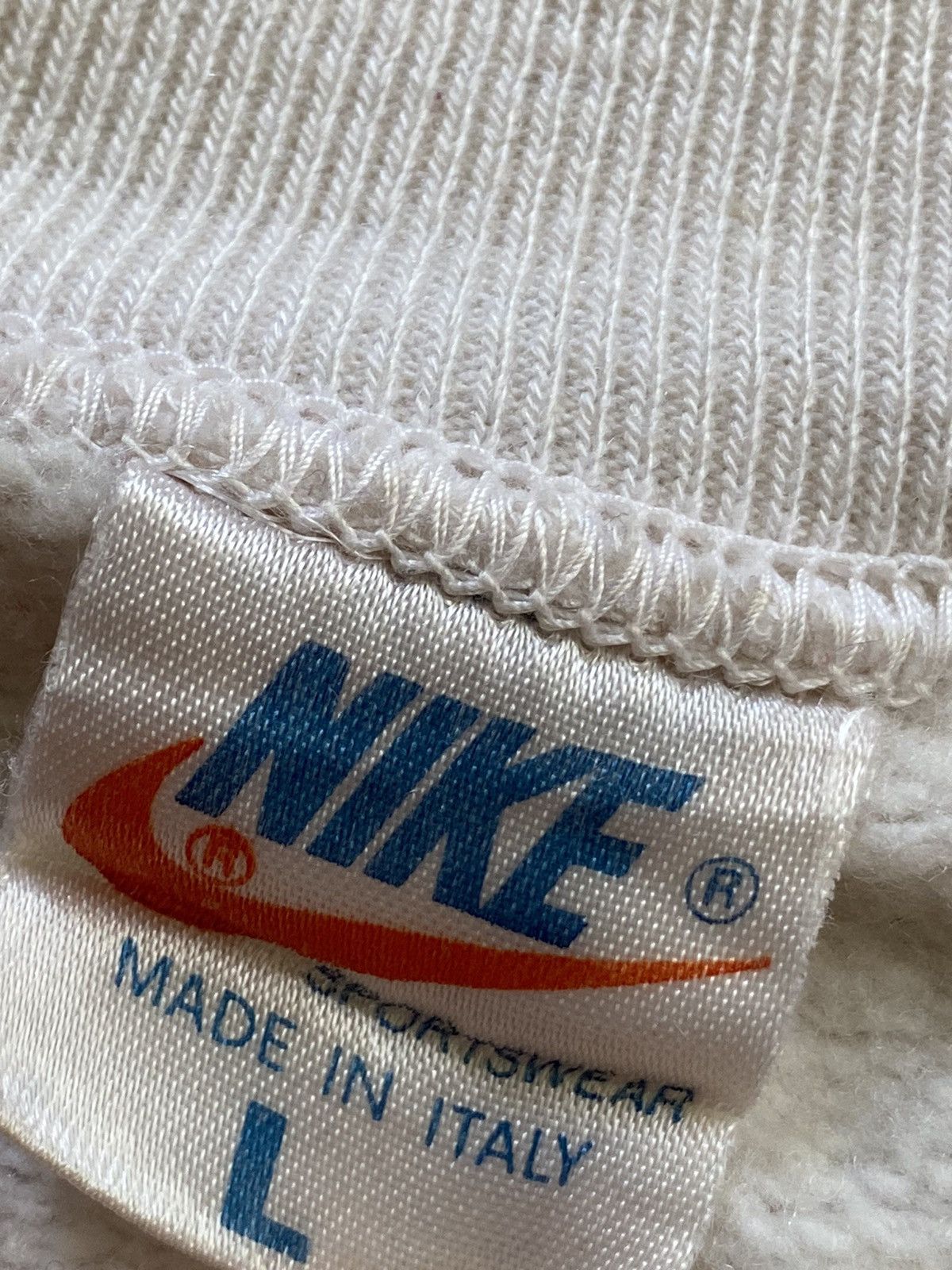 Nike × Vintage Vintage Nike Zip Hoodie 80’s Made in Italy Rare Streetwear Size US L / EU 52-54 / 3 - 3 Thumbnail
