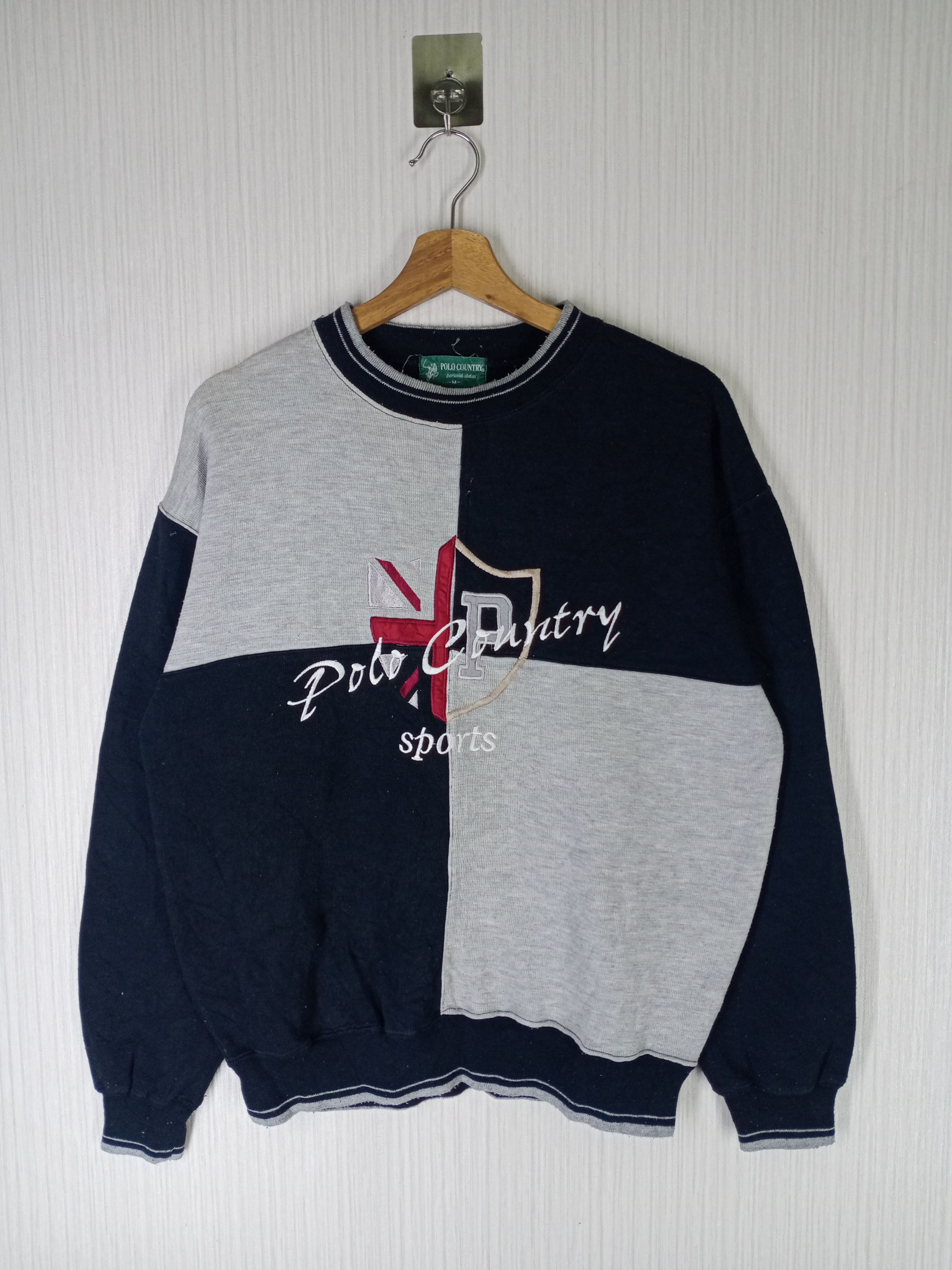 Polo Ralph Lauren Vintage Polo Country Embroidered Big Logo Sweatshirt Size US M / EU 48-50 / 2 - 1 Thumbnail