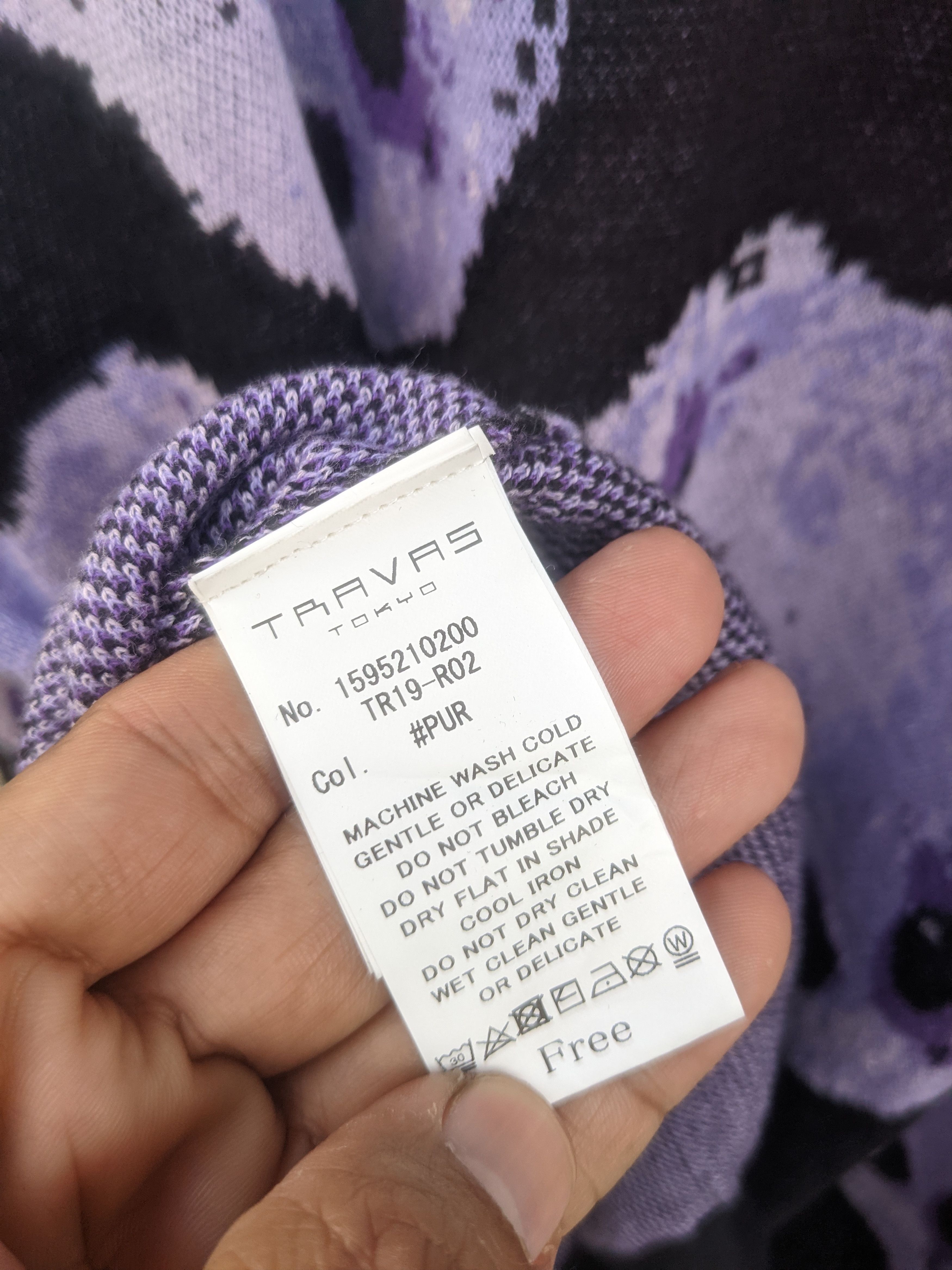 Homespun Knitwear × Japanese Brand Travas Tokyo Fullprint Bear Baggy Knitwear Size US XXL / EU 58 / 5 - 7 Thumbnail