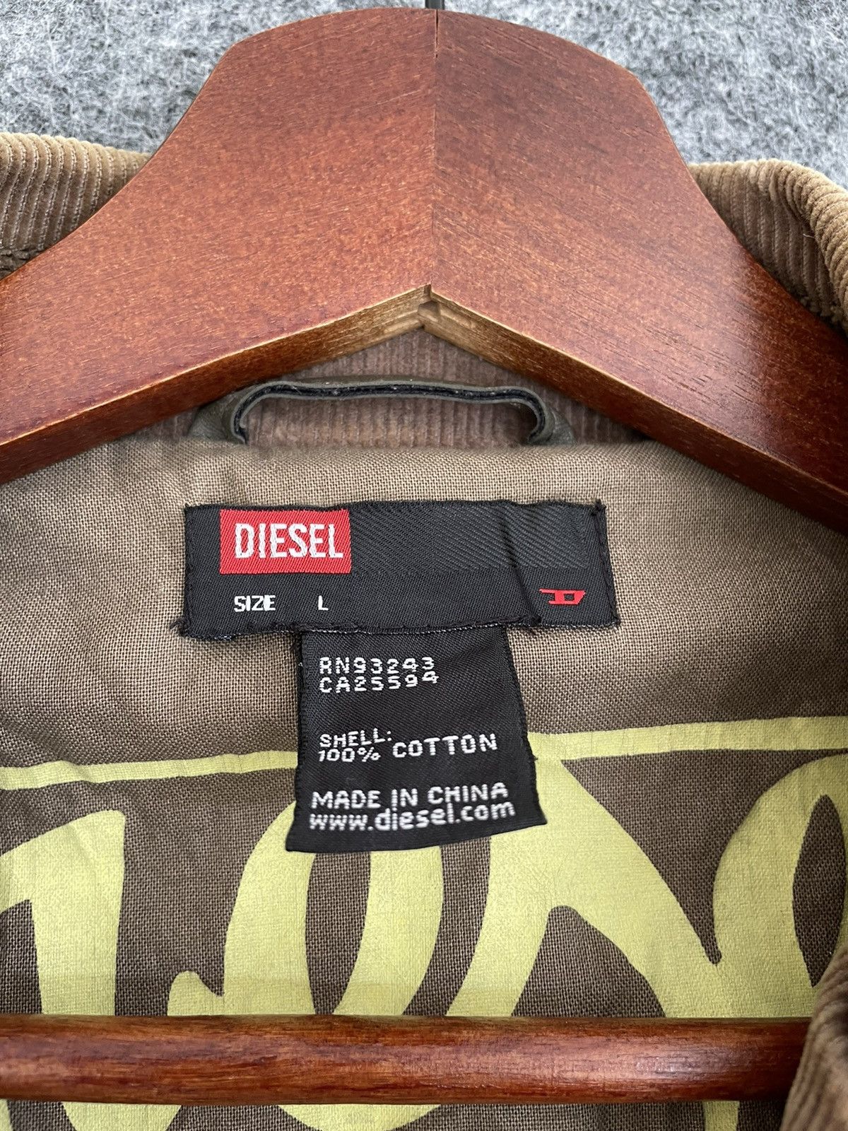 Diesel DIESEL CORDUROY JACKET Size US L / EU 52-54 / 3 - 7 Thumbnail