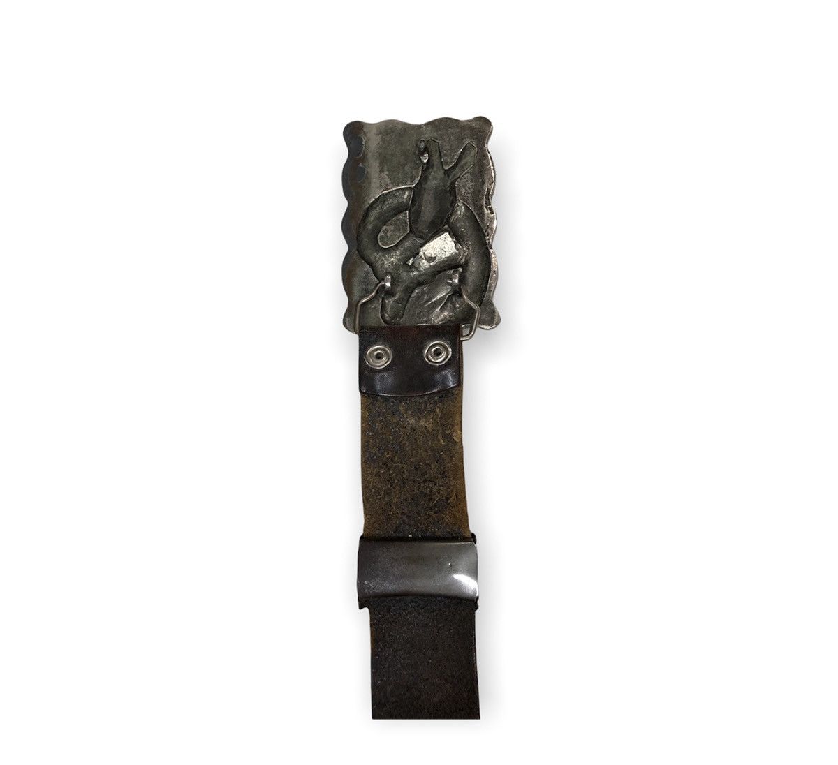 Japanese Brand × Leather × Other Japanese Brand Dragon 🐉 Buckle Leather Belts Size ONE SIZE - 3 Thumbnail