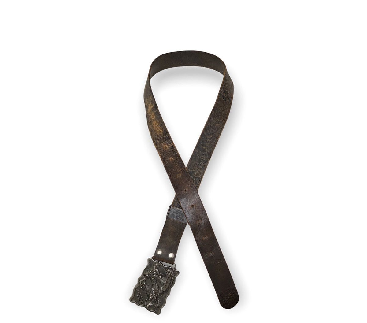 Japanese Brand × Leather × Other Japanese Brand Dragon 🐉 Buckle Leather Belts Size ONE SIZE - 8 Thumbnail