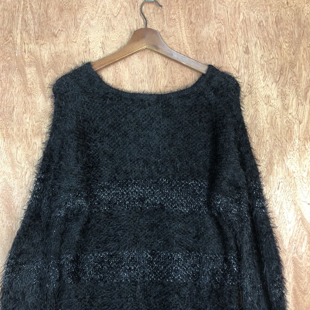 Homespun Knitwear × Japanese Brand × OVER THE STRiPES Hk Works Kurt Cobain style Mohair striped Knitwear #0437 Size US M / EU 48-50 / 2 - 12 Thumbnail