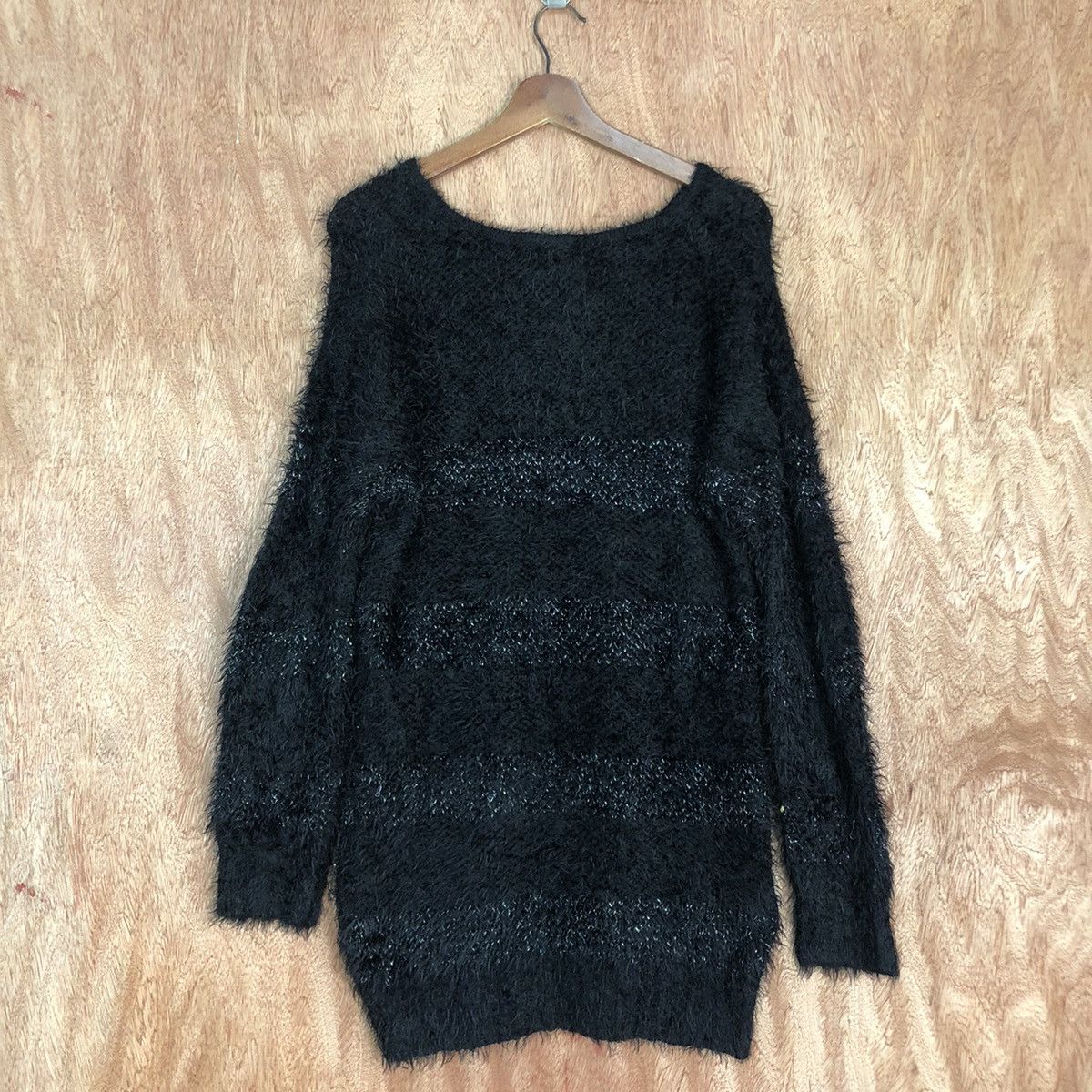 Homespun Knitwear × Japanese Brand × OVER THE STRiPES Hk Works Kurt Cobain style Mohair striped Knitwear #0437 Size US M / EU 48-50 / 2 - 13 Thumbnail