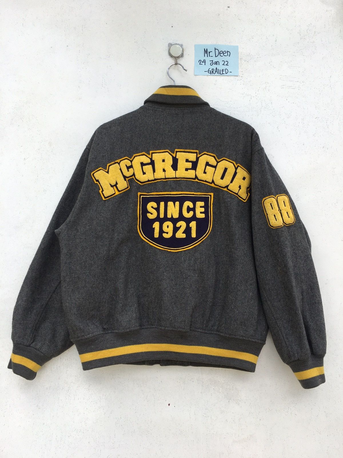 McGregor Rare Vintage 80s McGregor 100% Varsity Wool Jacket Size US L / EU 52-54 / 3 - 2 Thumbnail