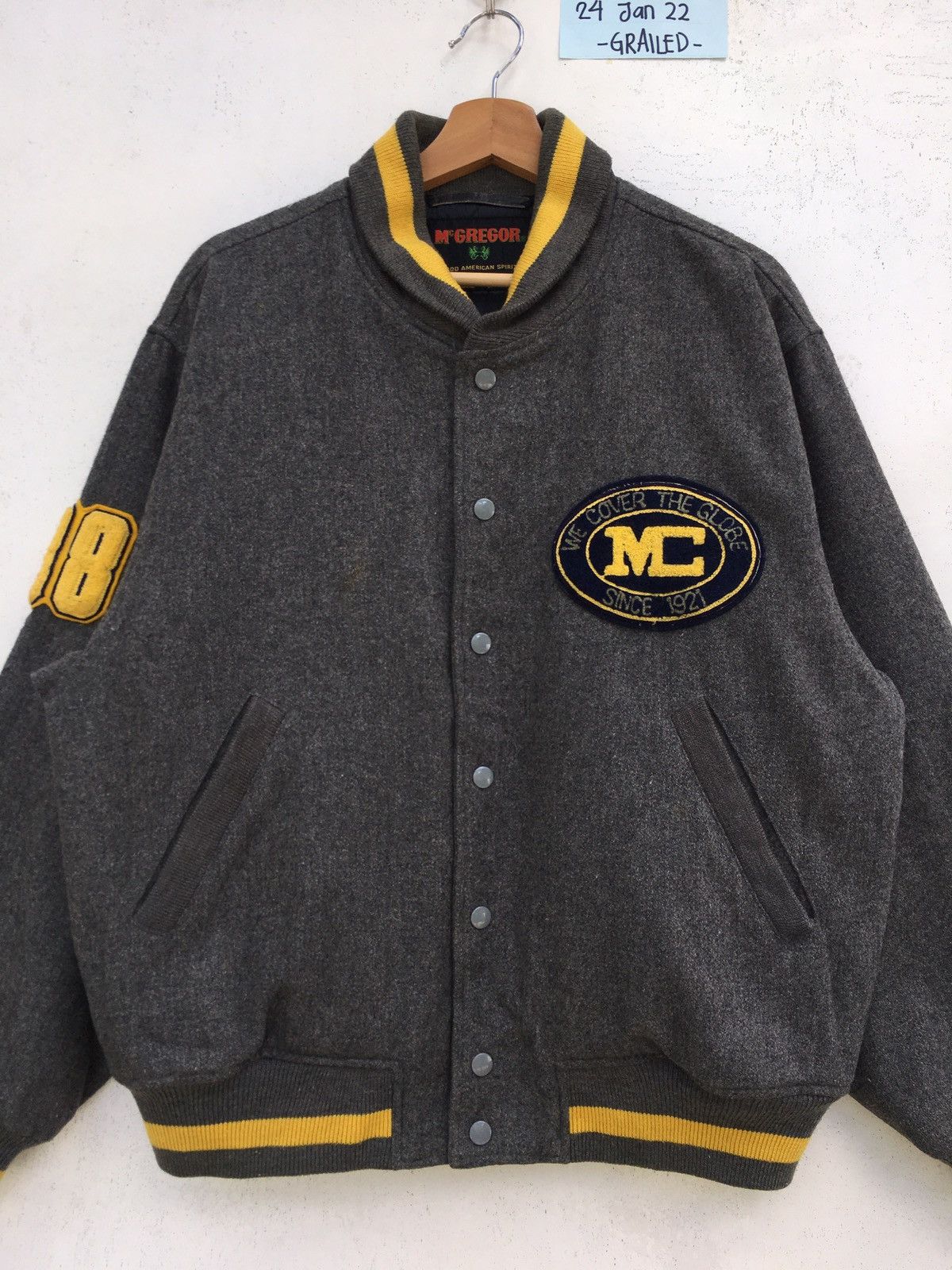 McGregor Rare Vintage 80s McGregor 100% Varsity Wool Jacket Size US L / EU 52-54 / 3 - 11 Thumbnail