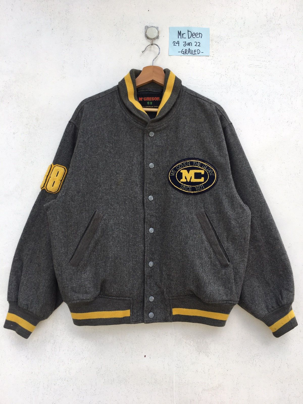 McGregor Rare Vintage 80s McGregor 100% Varsity Wool Jacket Size US L / EU 52-54 / 3 - 8 Thumbnail