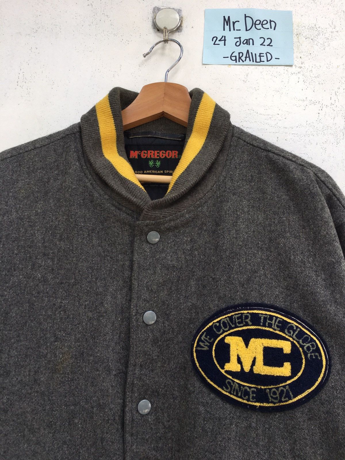 McGregor Rare Vintage 80s McGregor 100% Varsity Wool Jacket Size US L / EU 52-54 / 3 - 12 Thumbnail
