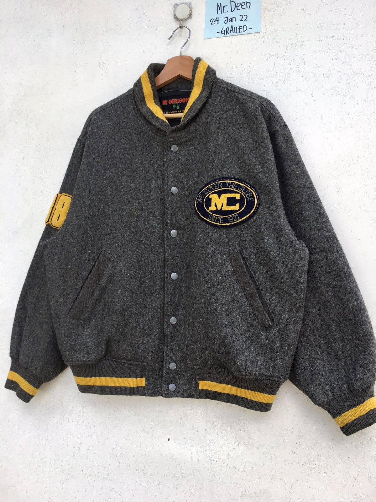 McGregor Rare Vintage 80s McGregor 100% Varsity Wool Jacket Size US L / EU 52-54 / 3 - 10 Thumbnail