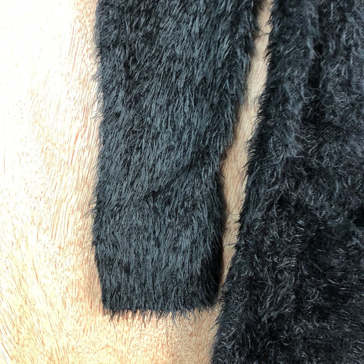 Homespun Knitwear Roxy Black Mohair Cardigan Knitwear Size US M / EU 48-50 / 2 - 6 Thumbnail