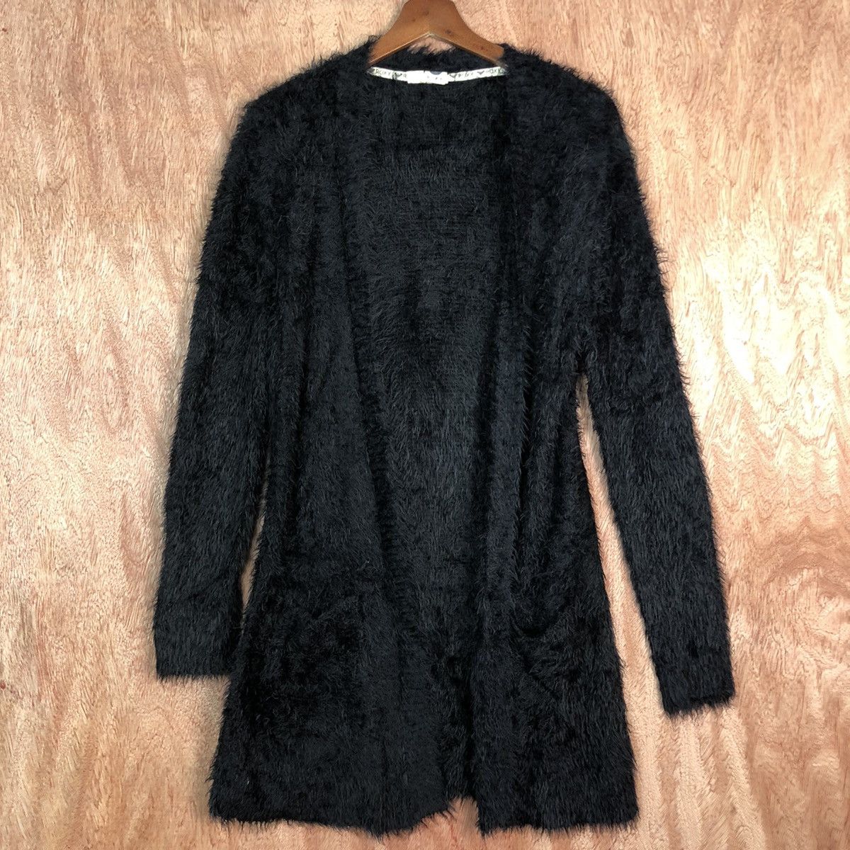 Homespun Knitwear Roxy Black Mohair Cardigan Knitwear Size US M / EU 48-50 / 2 - 3 Thumbnail