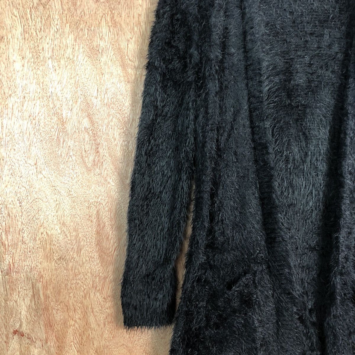 Homespun Knitwear Roxy Black Mohair Cardigan Knitwear Size US M / EU 48-50 / 2 - 7 Thumbnail