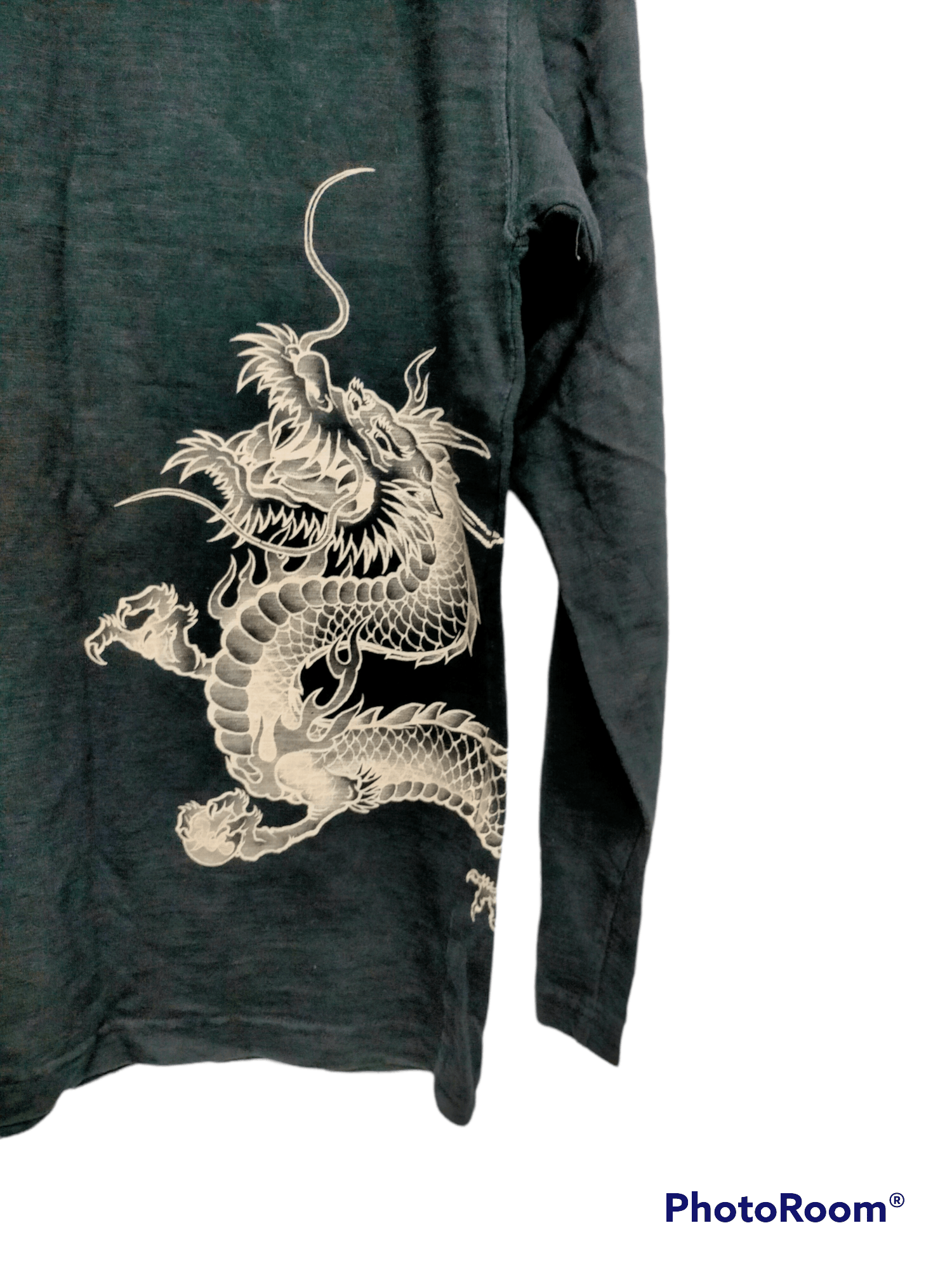 Japanese Brand Dragon Embroidery long sleeve tee Size US M / EU 48-50 / 2 - 3 Thumbnail