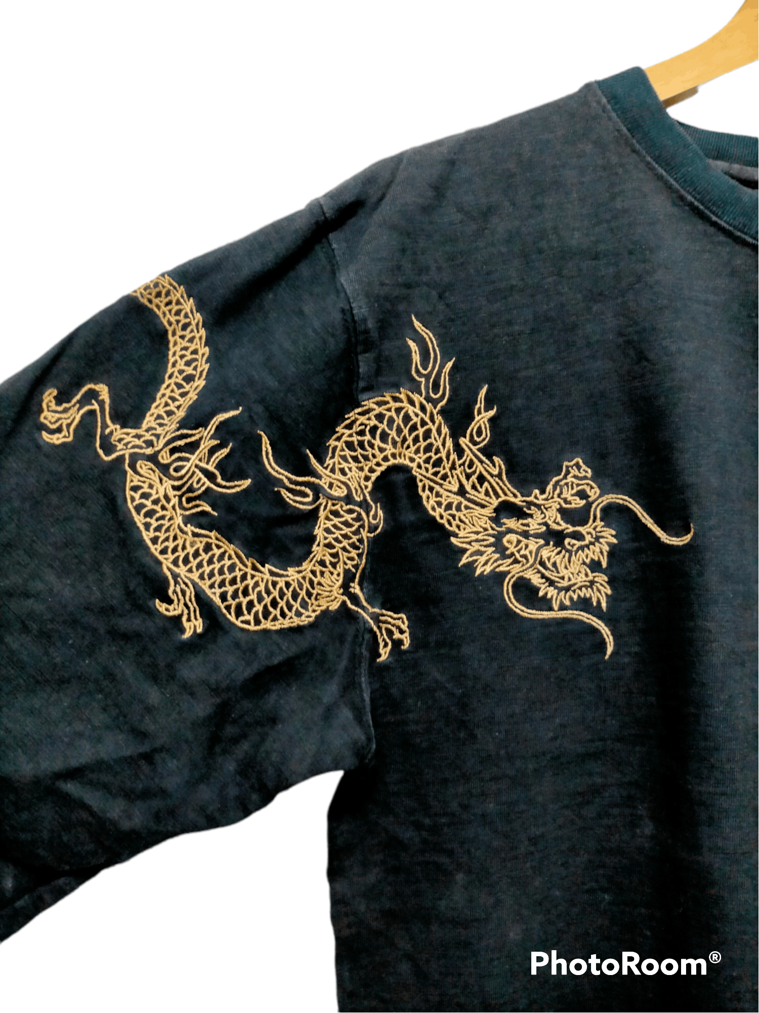 Japanese Brand Dragon Embroidery long sleeve tee Size US M / EU 48-50 / 2 - 4 Thumbnail