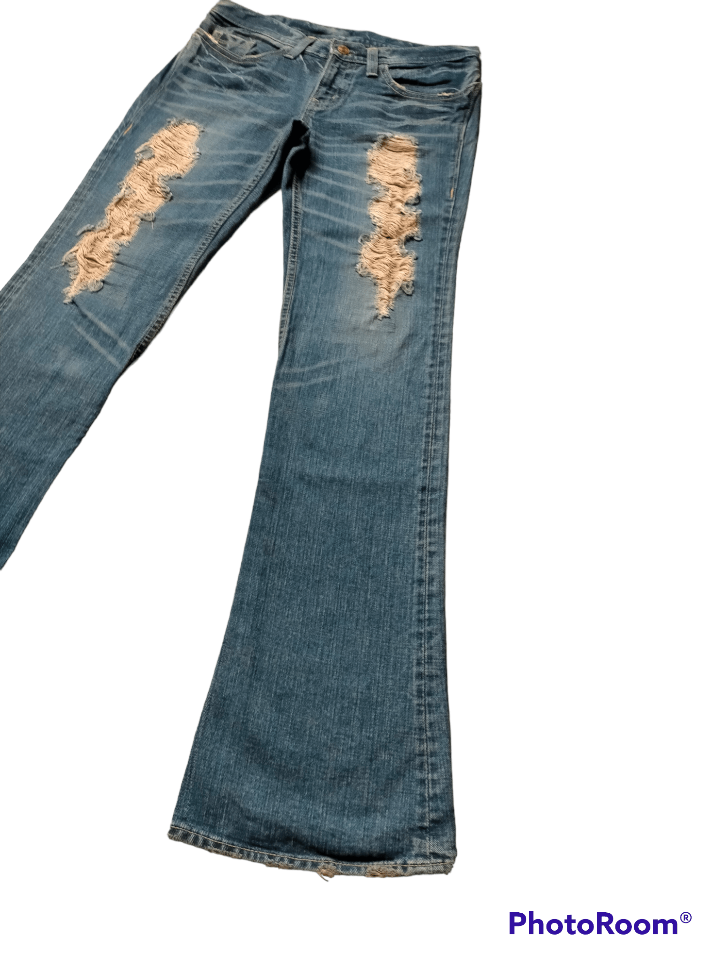 Japanese Brand Flare jeans Japanese Low rise denim boot cut Size 32" / US 10 / IT 46 - 2 Thumbnail