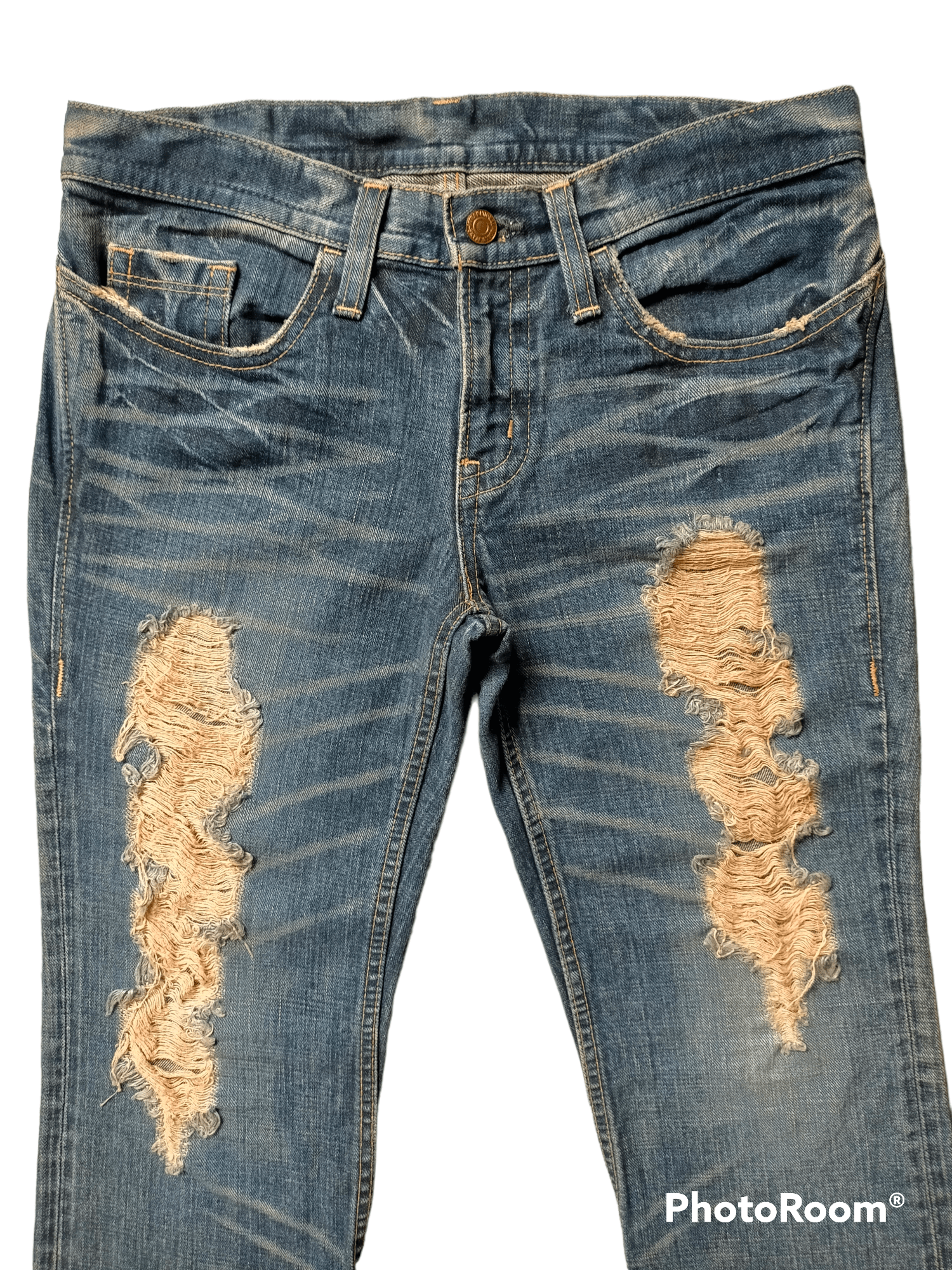 Japanese Brand Flare jeans Japanese Low rise denim boot cut Size 32" / US 10 / IT 46 - 5 Thumbnail