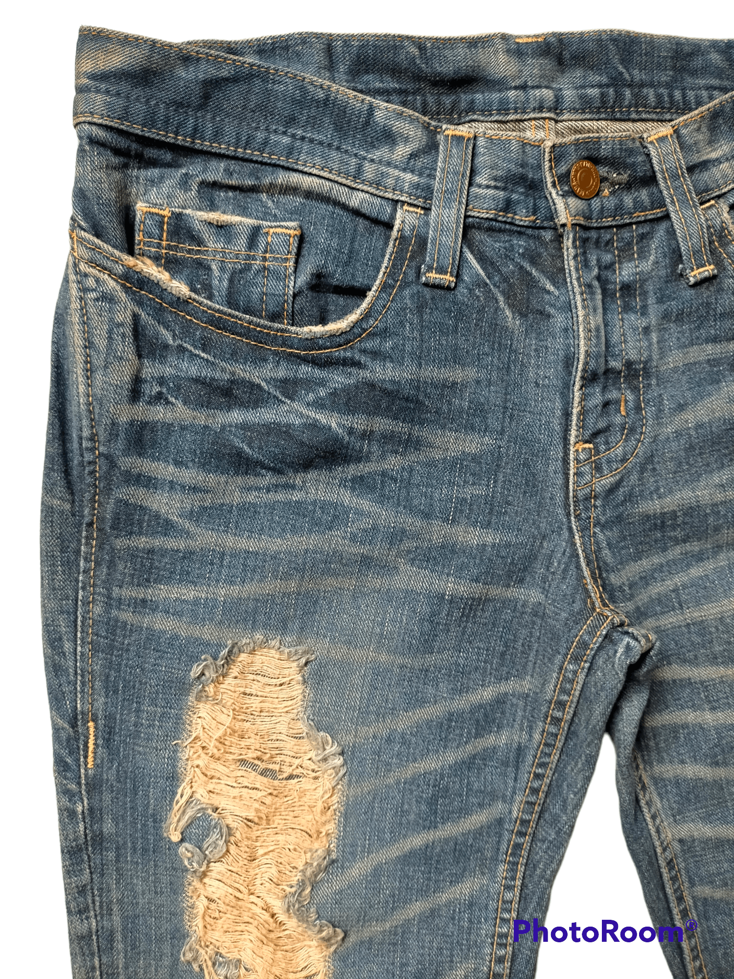 Japanese Brand Flare jeans Japanese Low rise denim boot cut Size 32" / US 10 / IT 46 - 8 Thumbnail