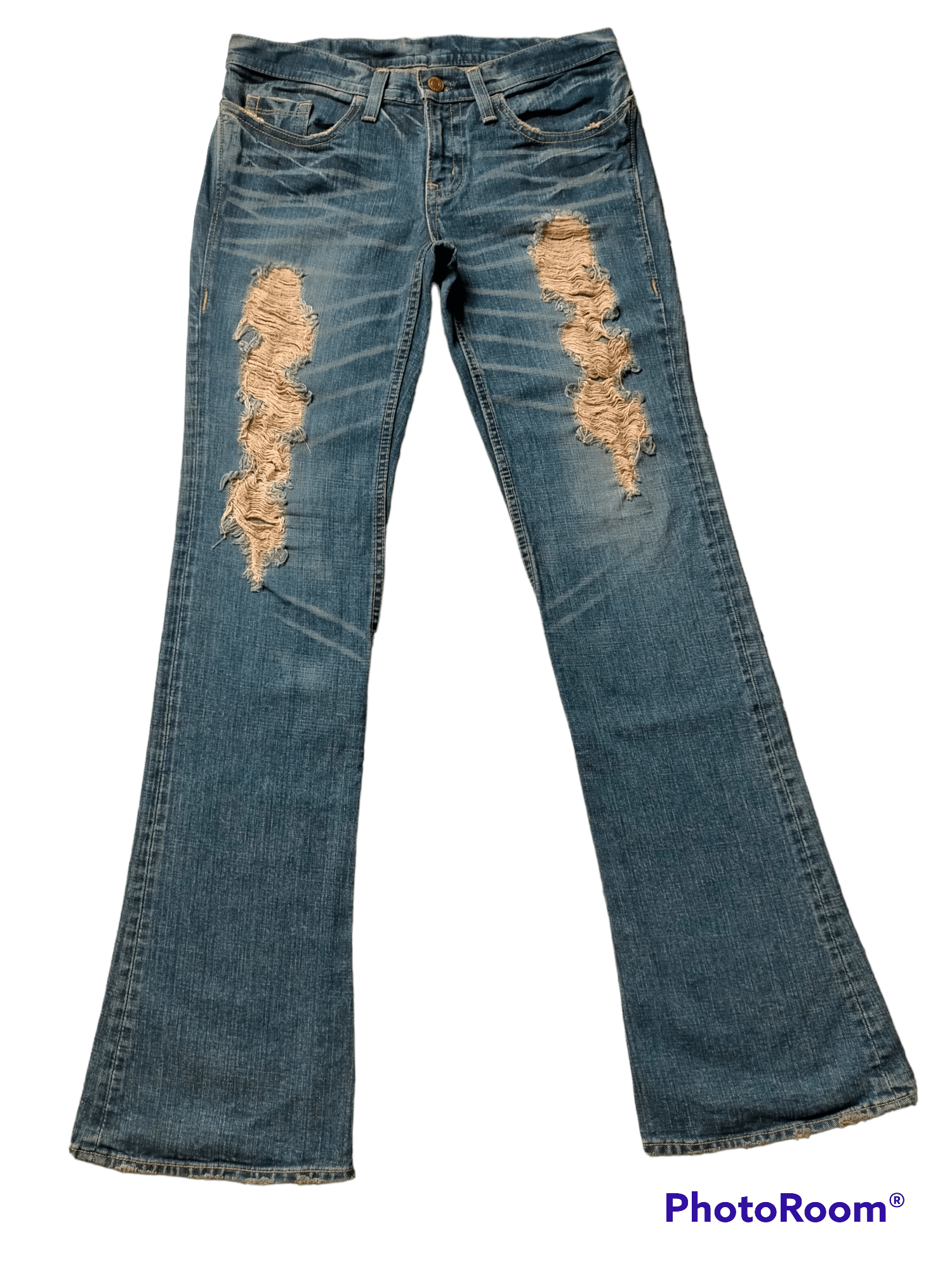 Japanese Brand Flare jeans Japanese Low rise denim boot cut Size 32" / US 10 / IT 46 - 3 Thumbnail