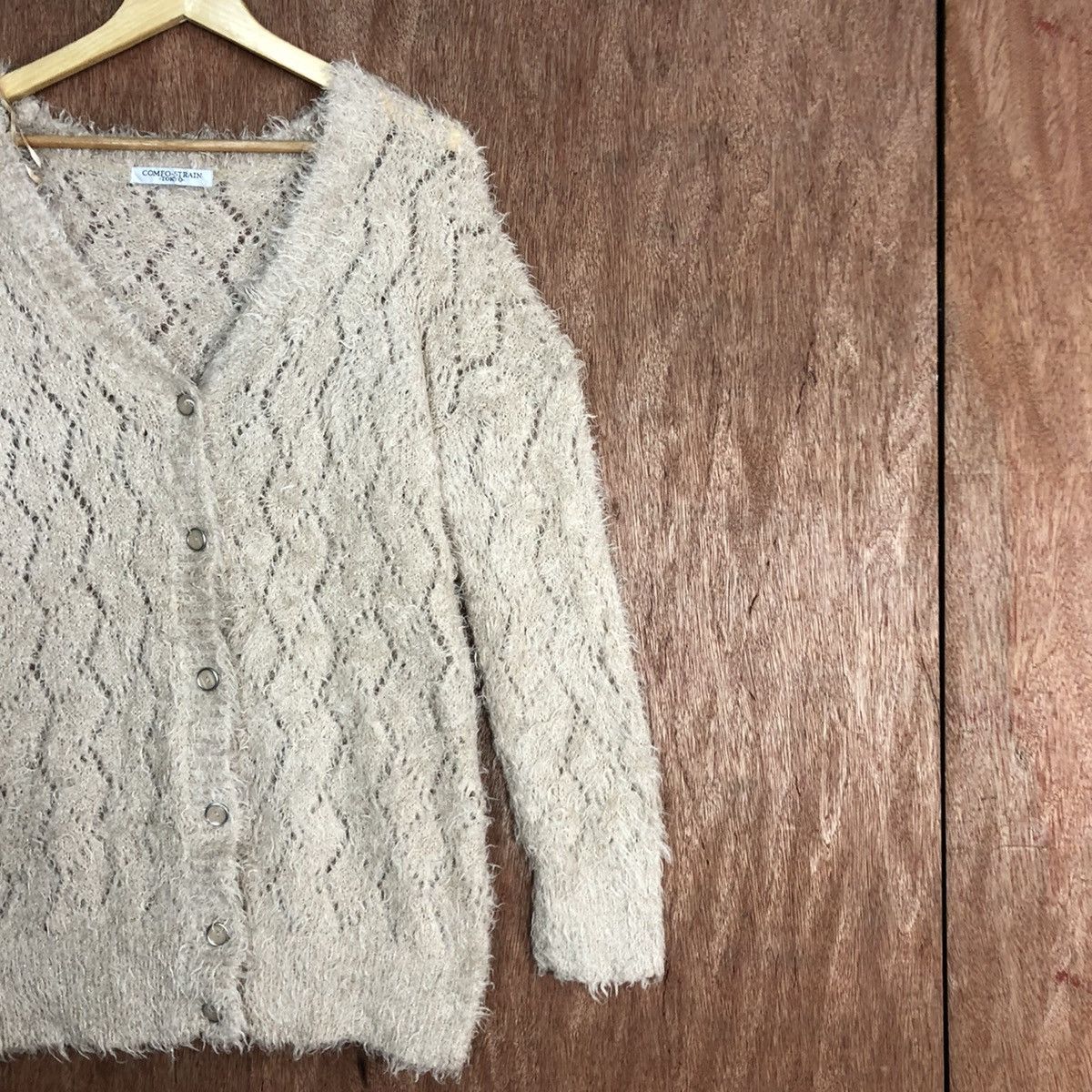 Japanese Brand Comfo-Strain Tokyo Mohair Cardigan Knitwear #0421 Size US M / EU 48-50 / 2 - 5 Thumbnail