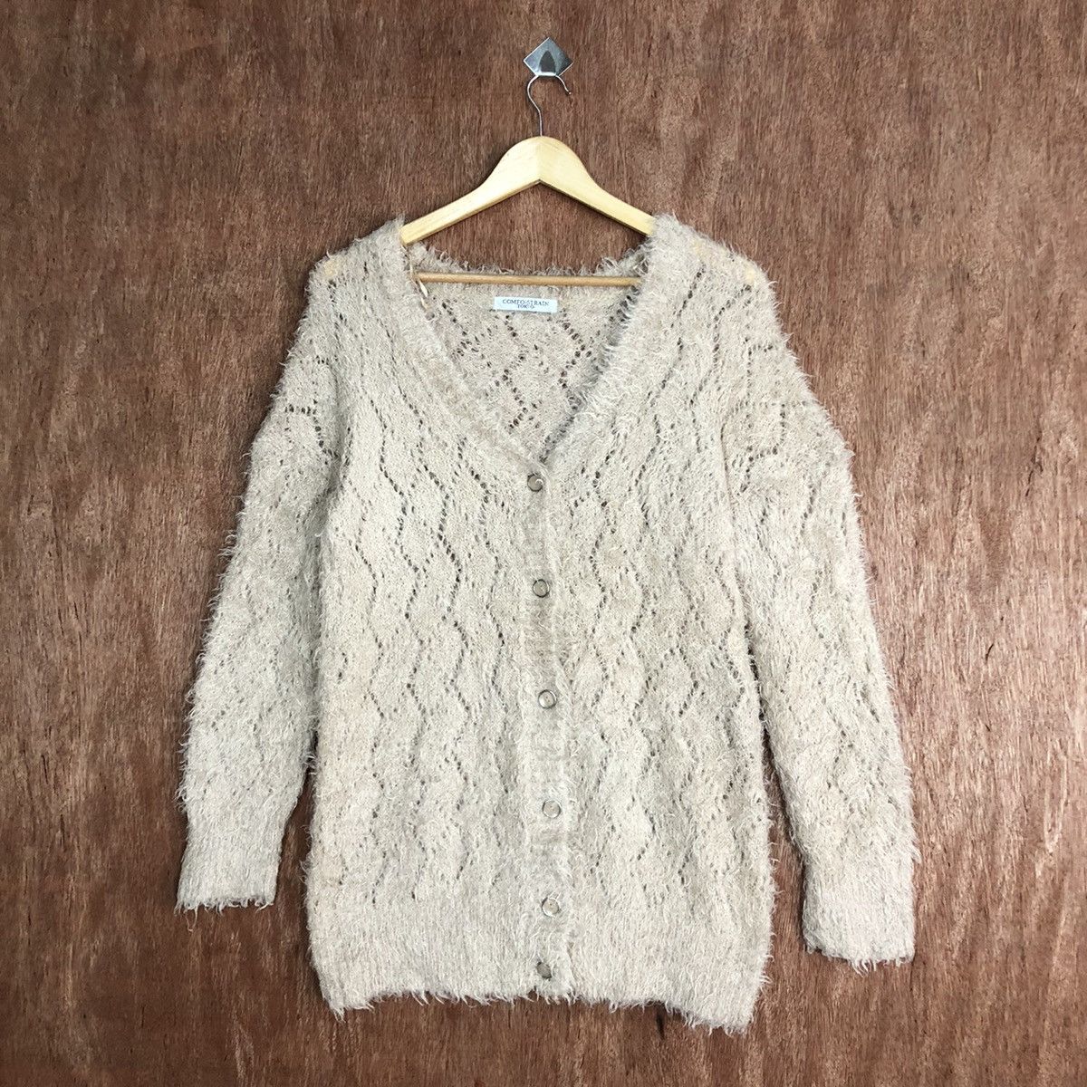Japanese Brand Comfo-Strain Tokyo Mohair Cardigan Knitwear #0421 Size US M / EU 48-50 / 2 - 3 Thumbnail
