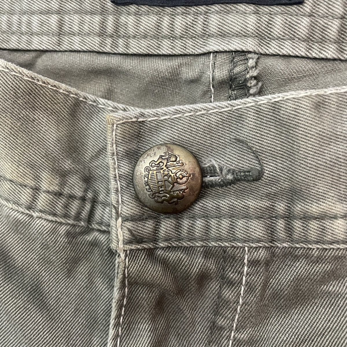 Japanese Brand Vtg Sorridere Distressed Multipocket Tactical Cargo Pants Size US 35 - 12 Thumbnail