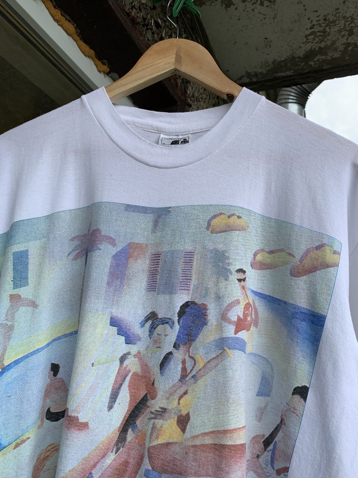 Vintage 1989 Vintage Cream Tea London Nick Orsborn Art Graphic Tee Size US XL / EU 56 / 4 - 5 Thumbnail