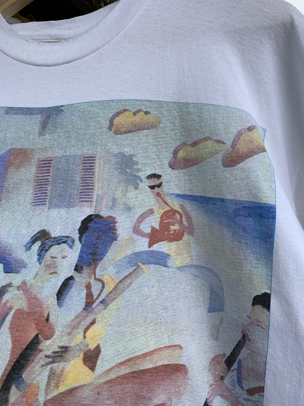 Vintage 1989 Vintage Cream Tea London Nick Orsborn Art Graphic Tee Size US XL / EU 56 / 4 - 12 Thumbnail