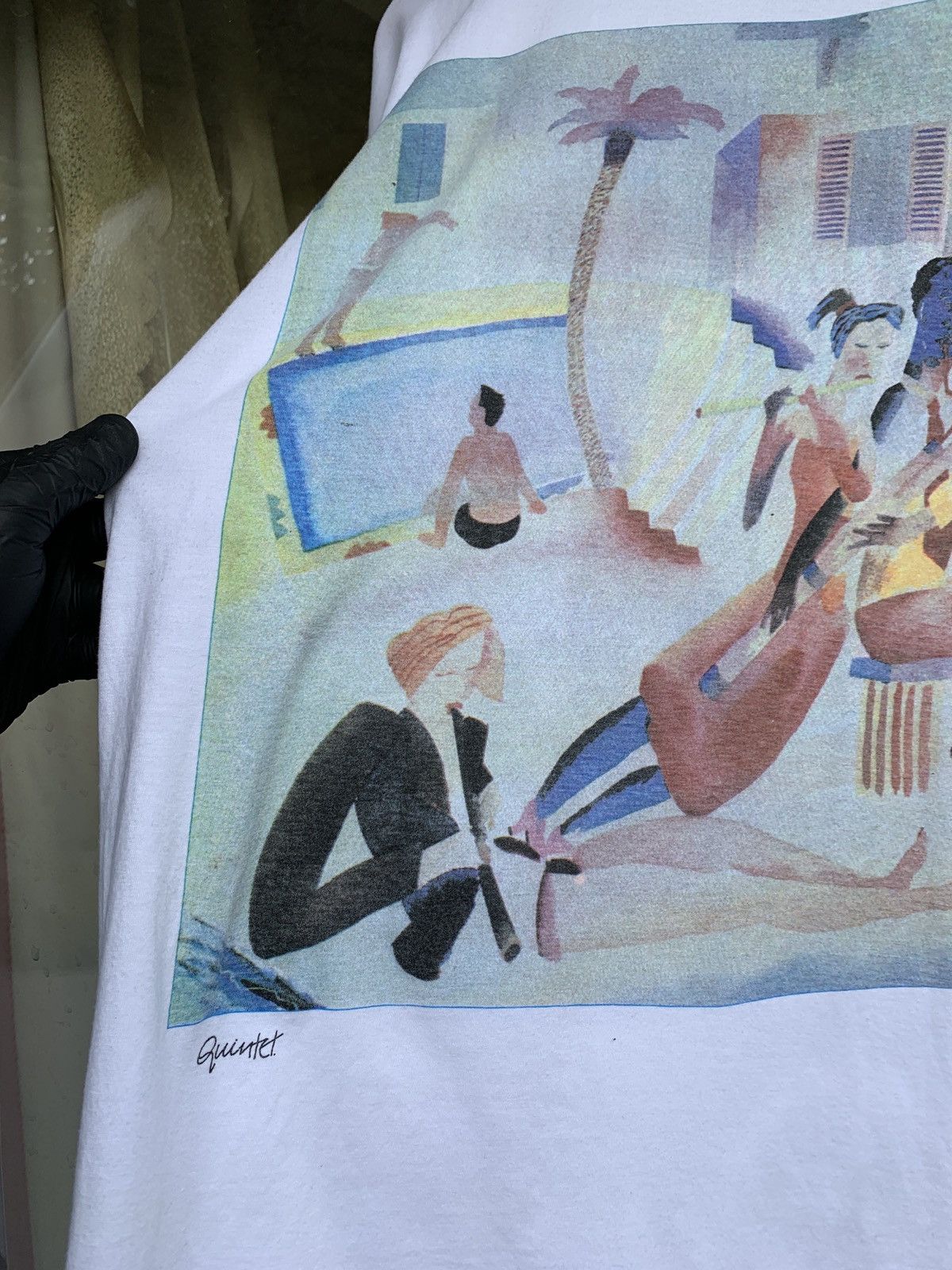 Vintage 1989 Vintage Cream Tea London Nick Orsborn Art Graphic Tee Size US XL / EU 56 / 4 - 11 Thumbnail