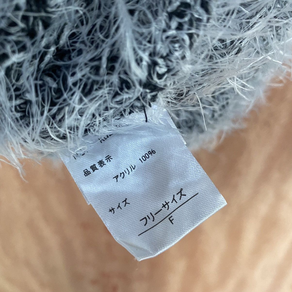 Homespun Knitwear GRL White Black Mohair Shag SHaggy Fur Knitwear #0389 Size US M / EU 48-50 / 2 - 15 Thumbnail