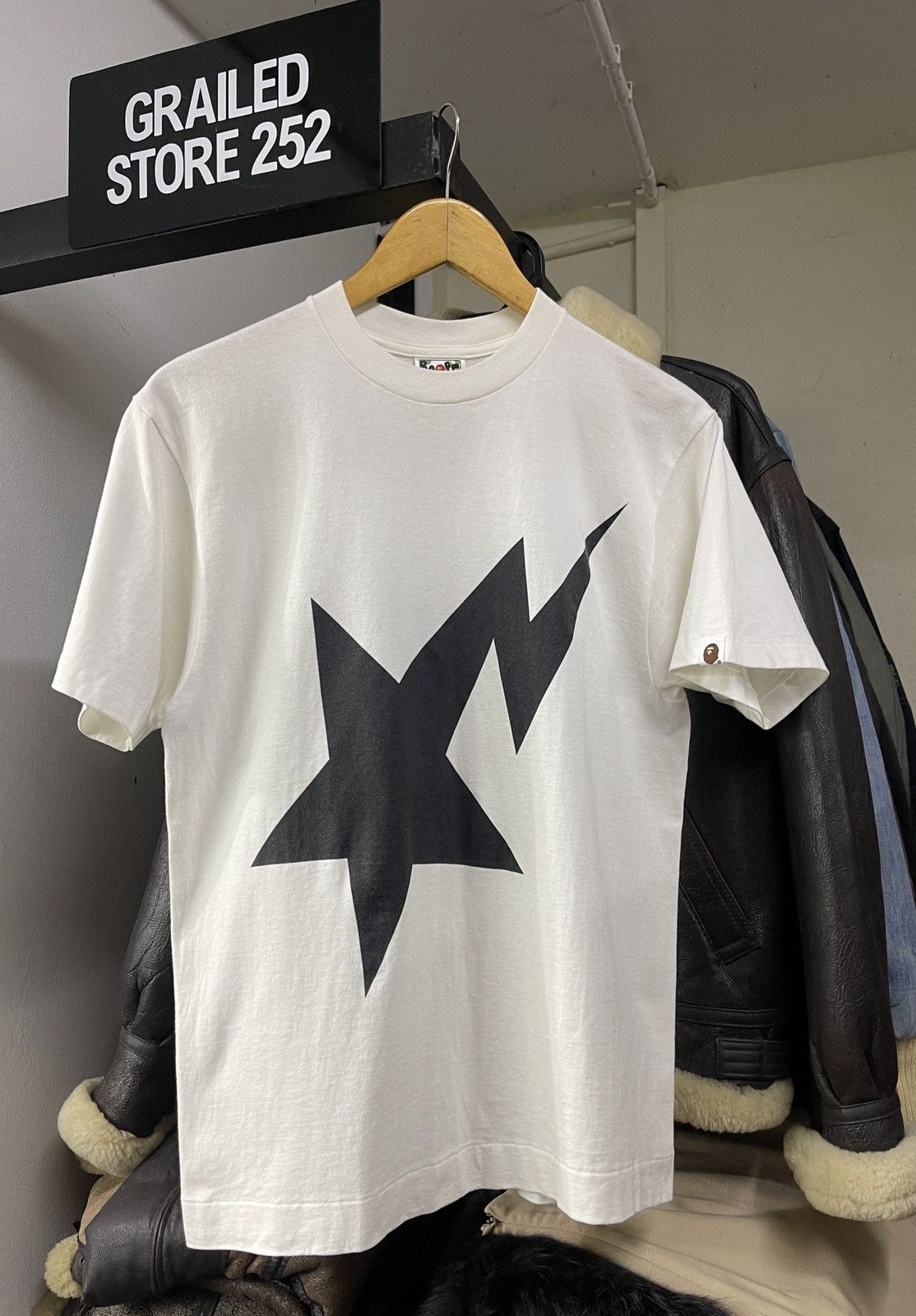 image of Bapesta Tee in White, Men's (Size Medium)