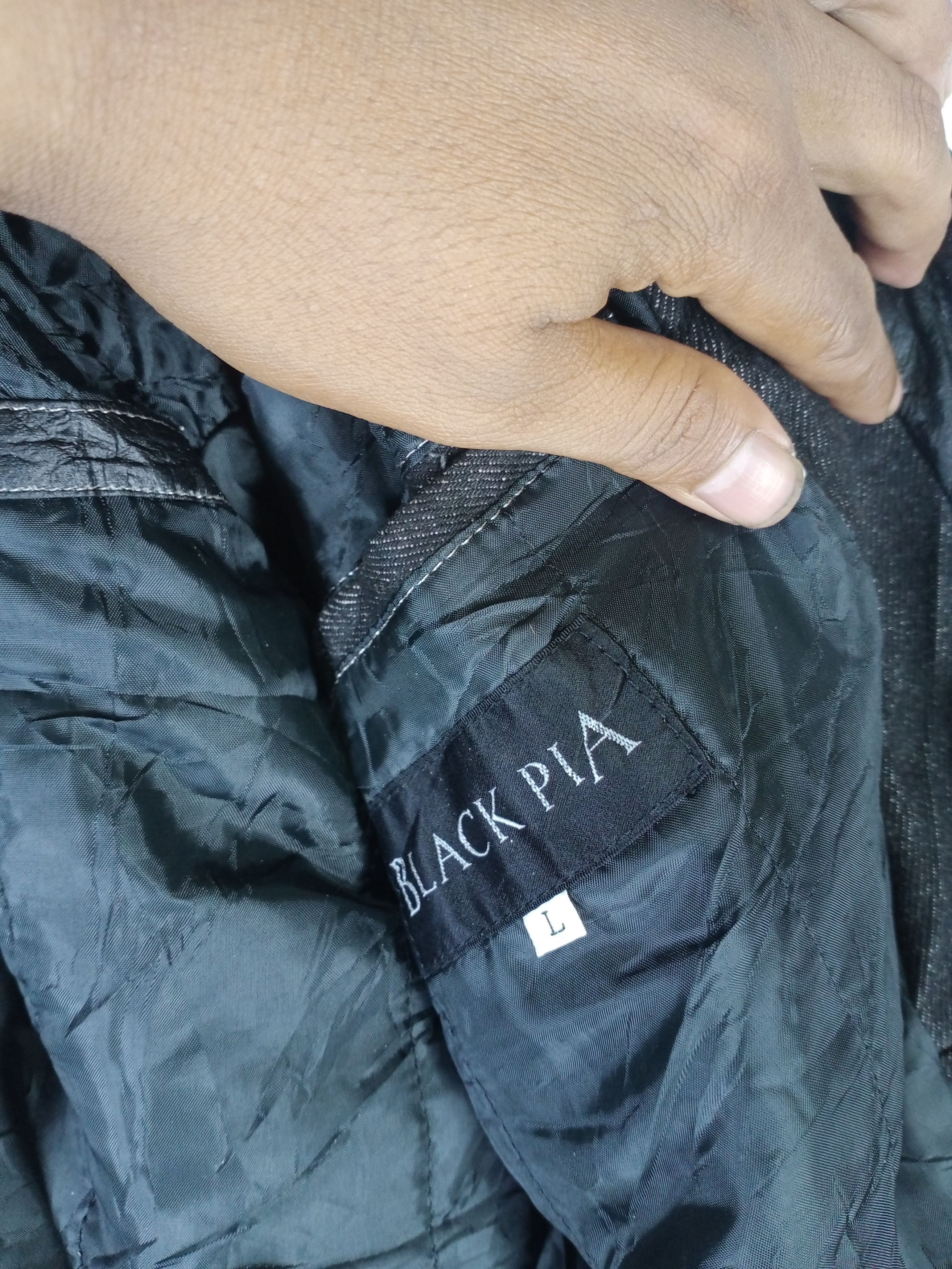 Japanese Brand Rare Vintage Black Pia Japanese Denim Jacket Size US L / EU 52-54 / 3 - 8 Thumbnail