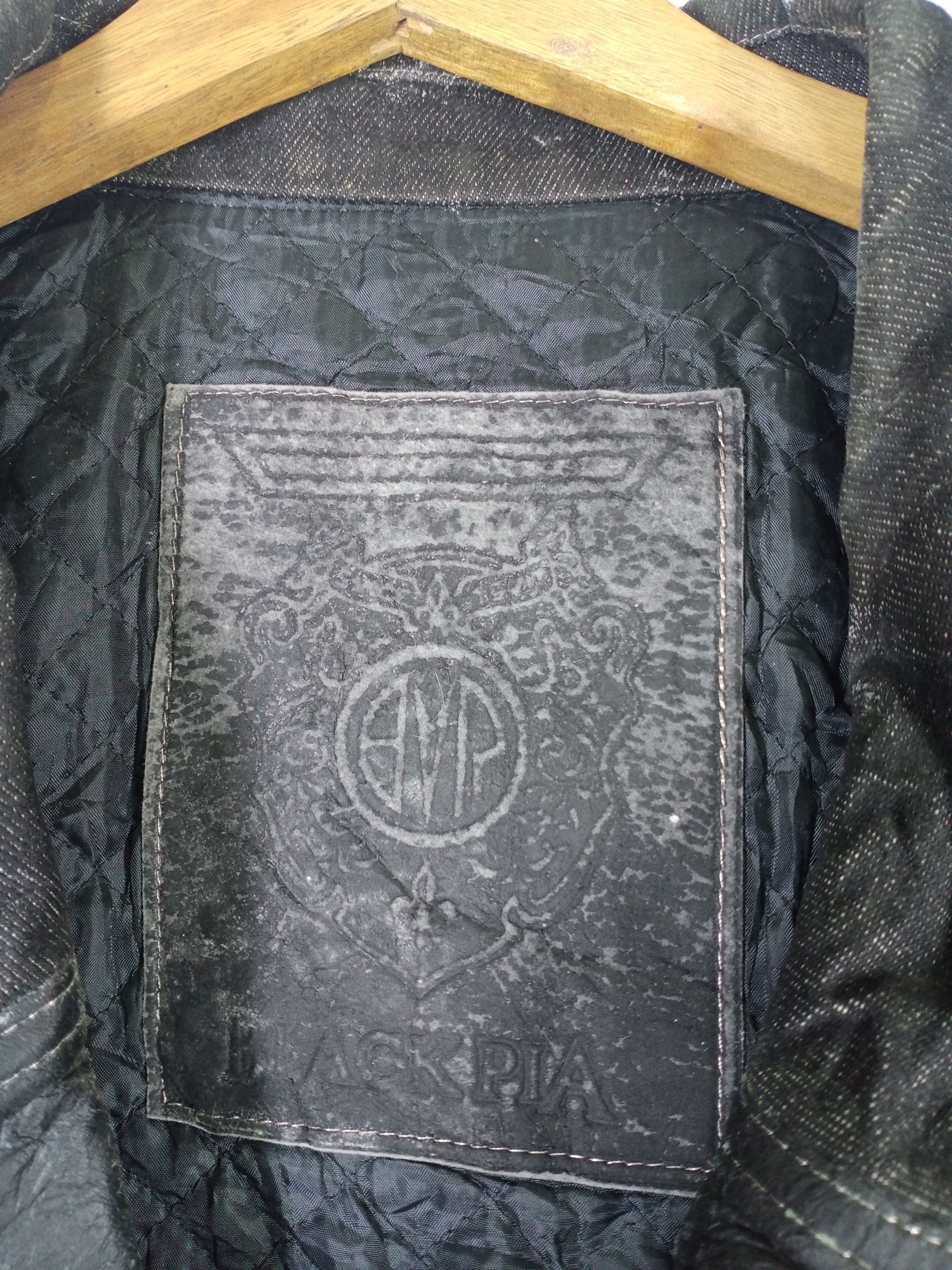 Japanese Brand Rare Vintage Black Pia Japanese Denim Jacket Size US L / EU 52-54 / 3 - 7 Thumbnail