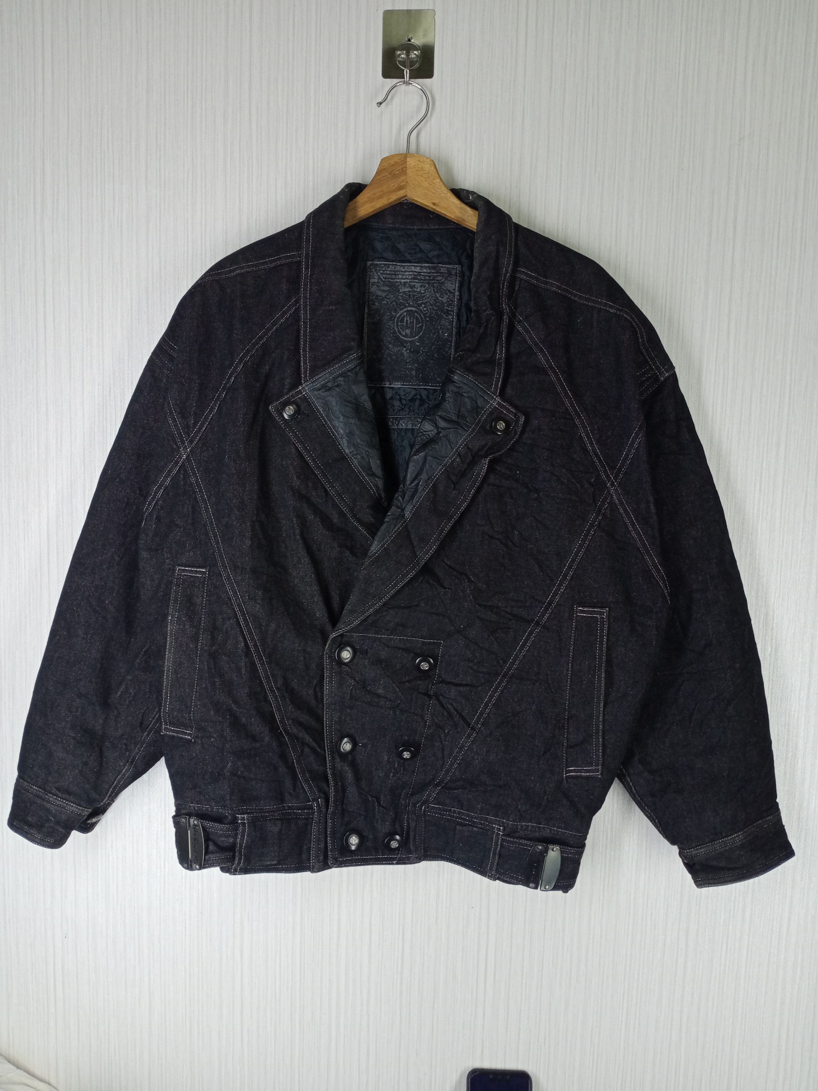 Japanese Brand Rare Vintage Black Pia Japanese Denim Jacket Size US L / EU 52-54 / 3 - 1 Thumbnail