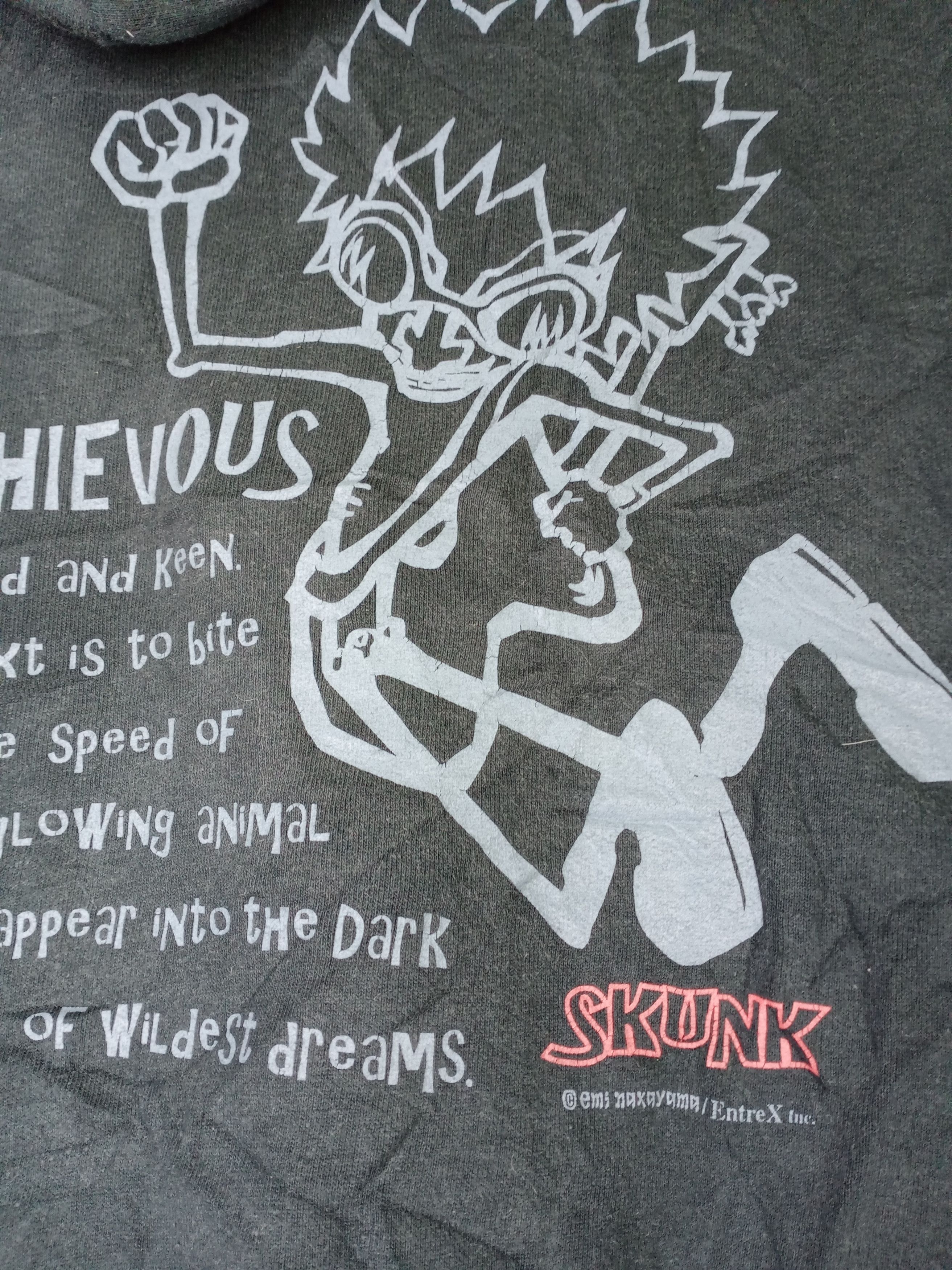 Japanese Brand RARE VINTAGE MISCHIEVOUS SKUNK HOODIE SWEATSHIRT Size US M / EU 48-50 / 2 - 5 Thumbnail