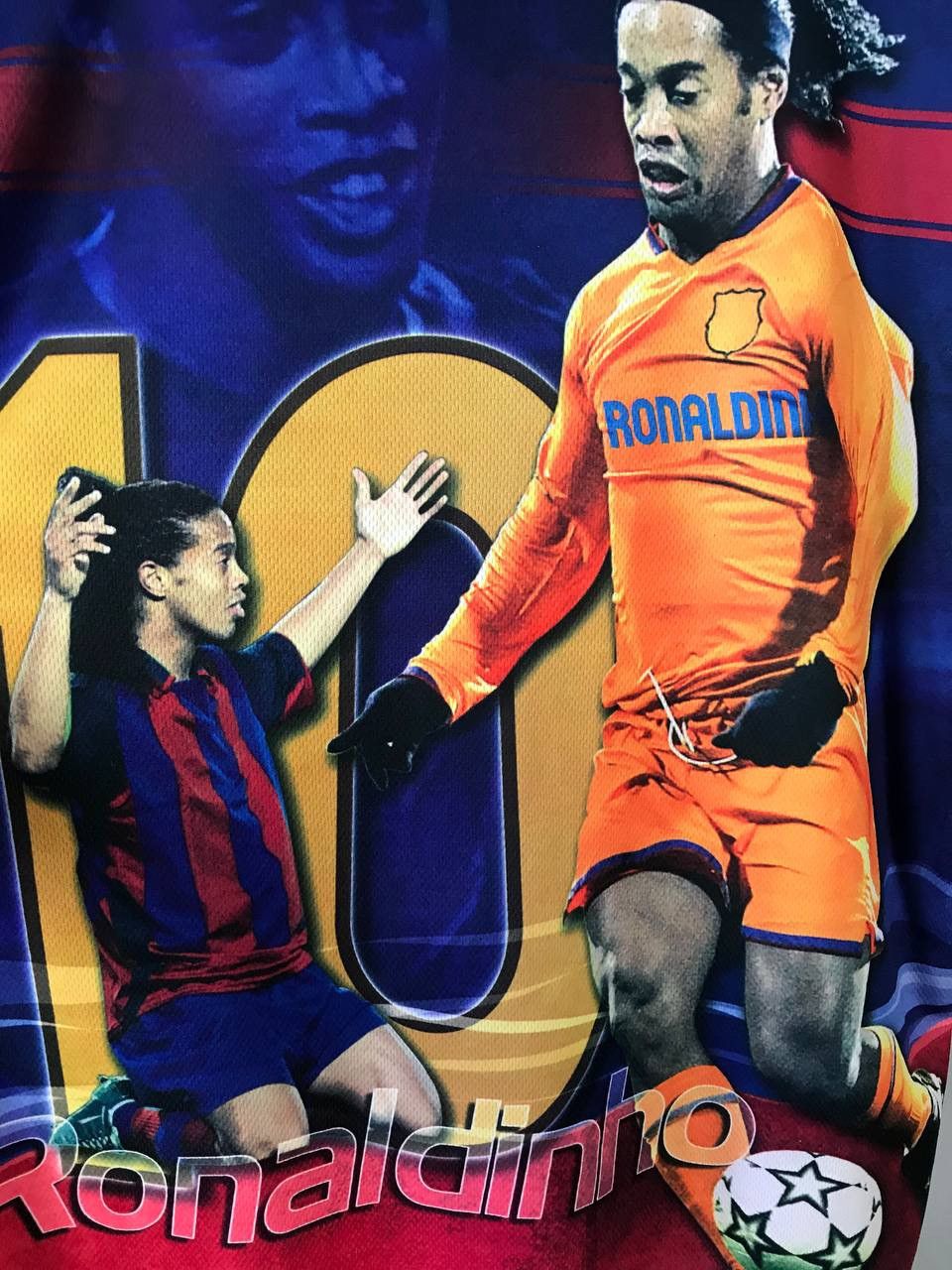 Vintage Ronaldinho overprinted vintage sportwear tee Size US XL / EU 56 / 4 - 8 Thumbnail