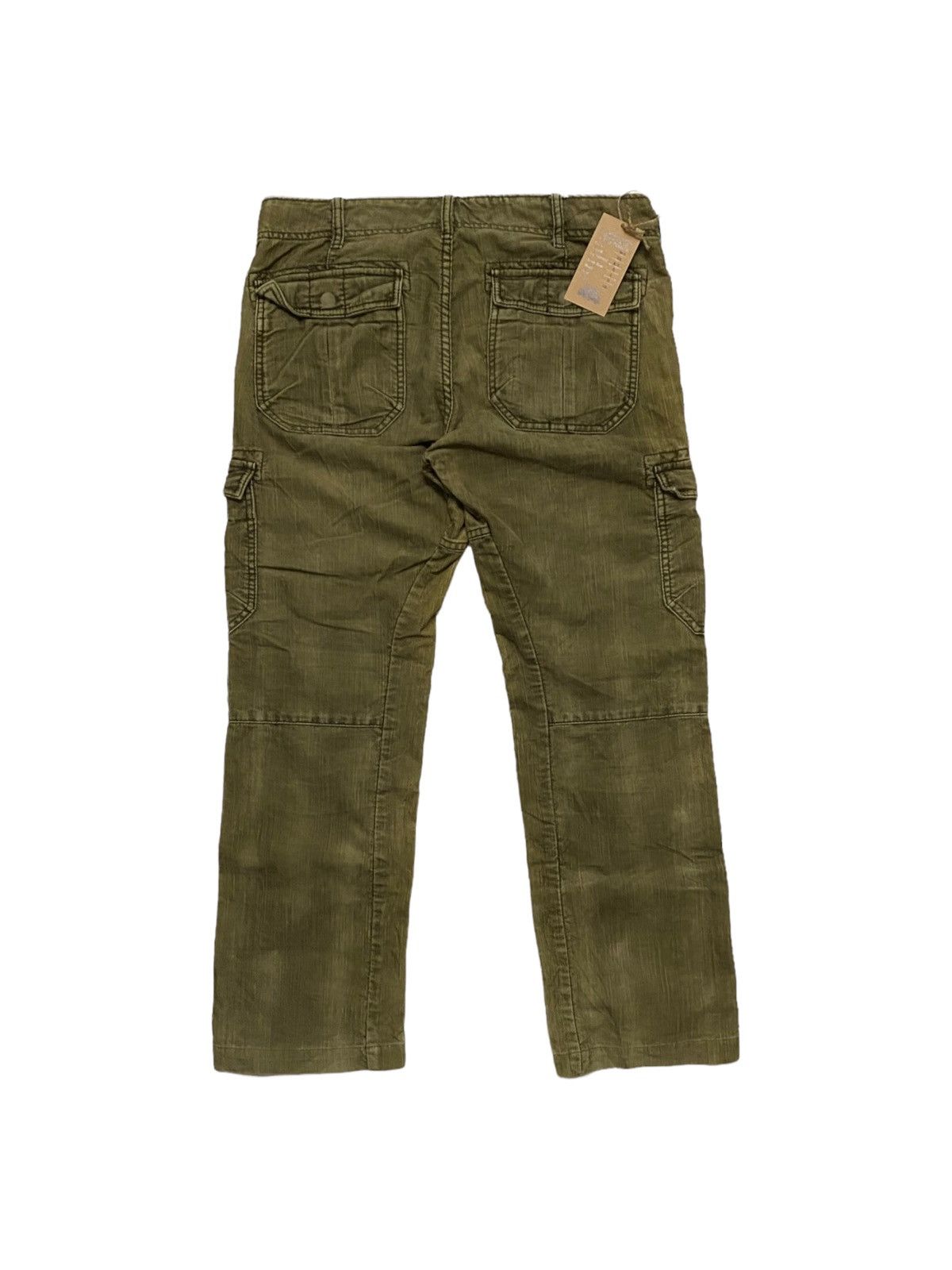 Japanese Brand Back Number Corduroy Cargo Multi Pocket Military Pants Size US 35 - 4 Thumbnail