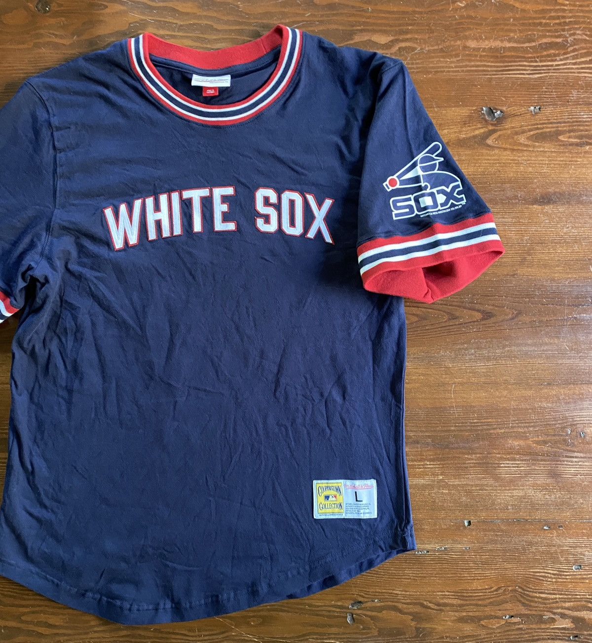 Cooperstown Collection Chicago White Sox Mitchell & Ness Retro Jersey Baseball Tee Size US L / EU 52-54 / 3 - 1 Thumbnail