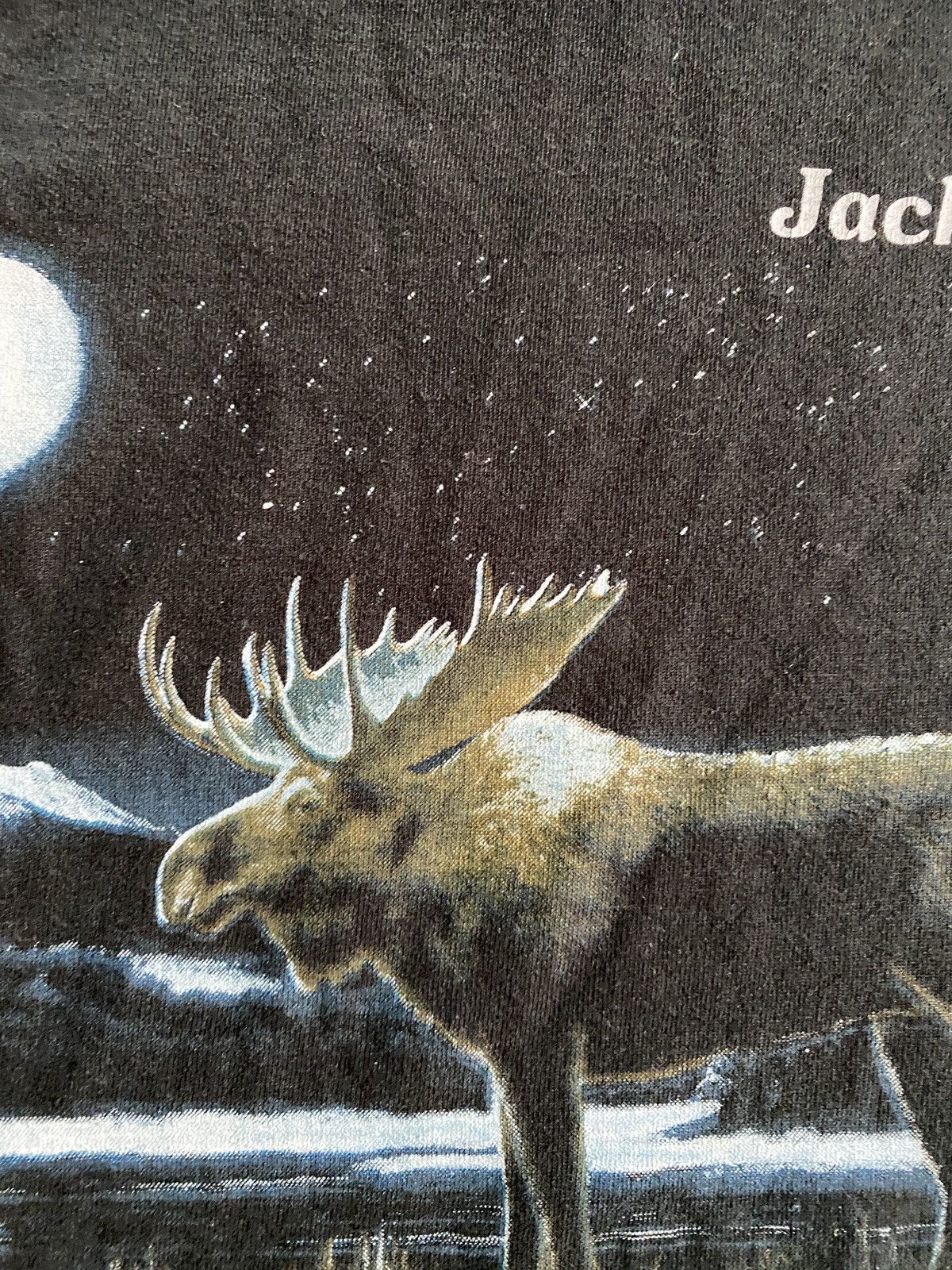 Fruit Of The Loom Vintage ‘98 Moose Maine Black Short Single Stitch Tee Size US XXS / EU 40 - 11 Thumbnail