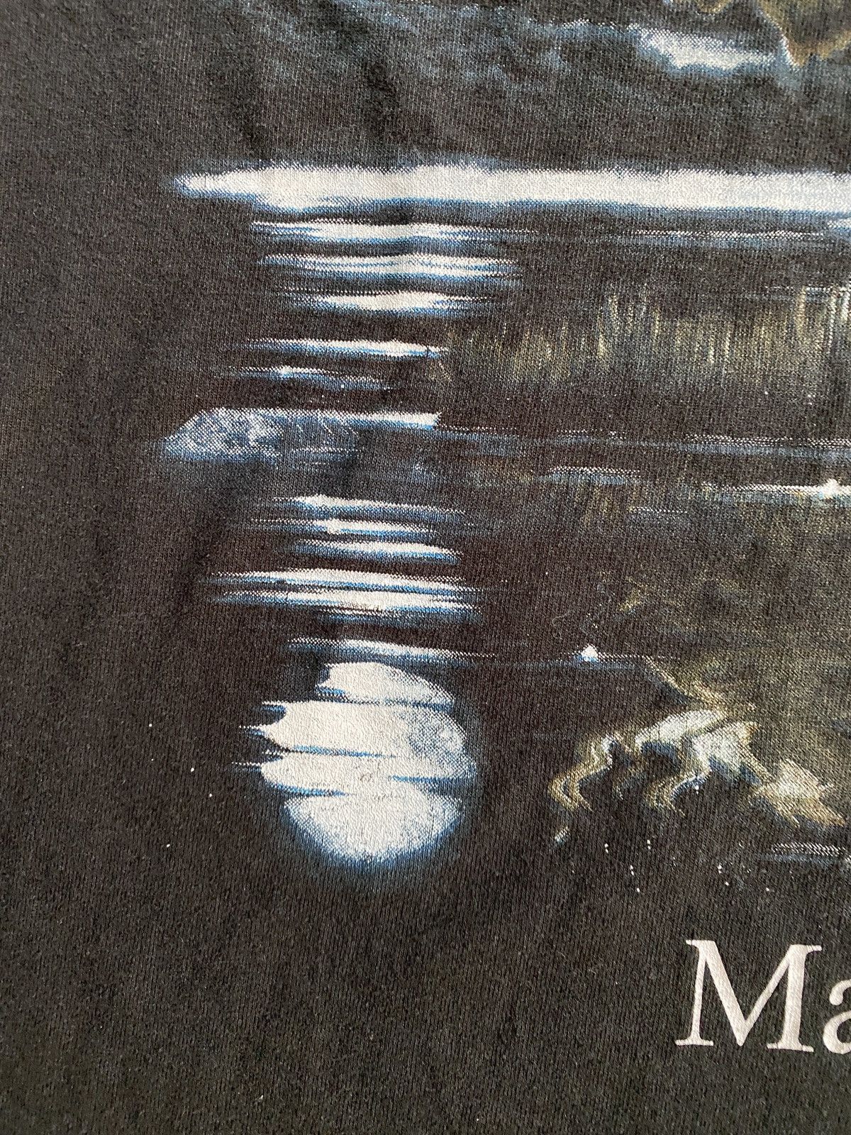 Fruit Of The Loom Vintage ‘98 Moose Maine Black Short Single Stitch Tee Size US XXS / EU 40 - 13 Thumbnail