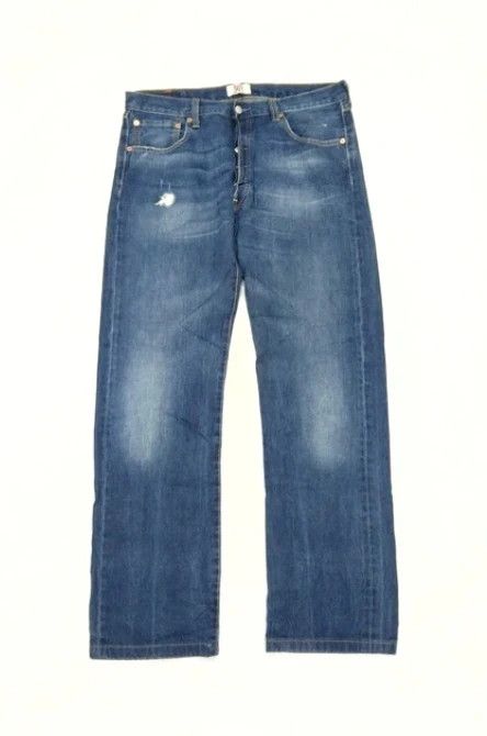 Vintage Levis 501 Blue Washed Straight Leg Jeans 36x32