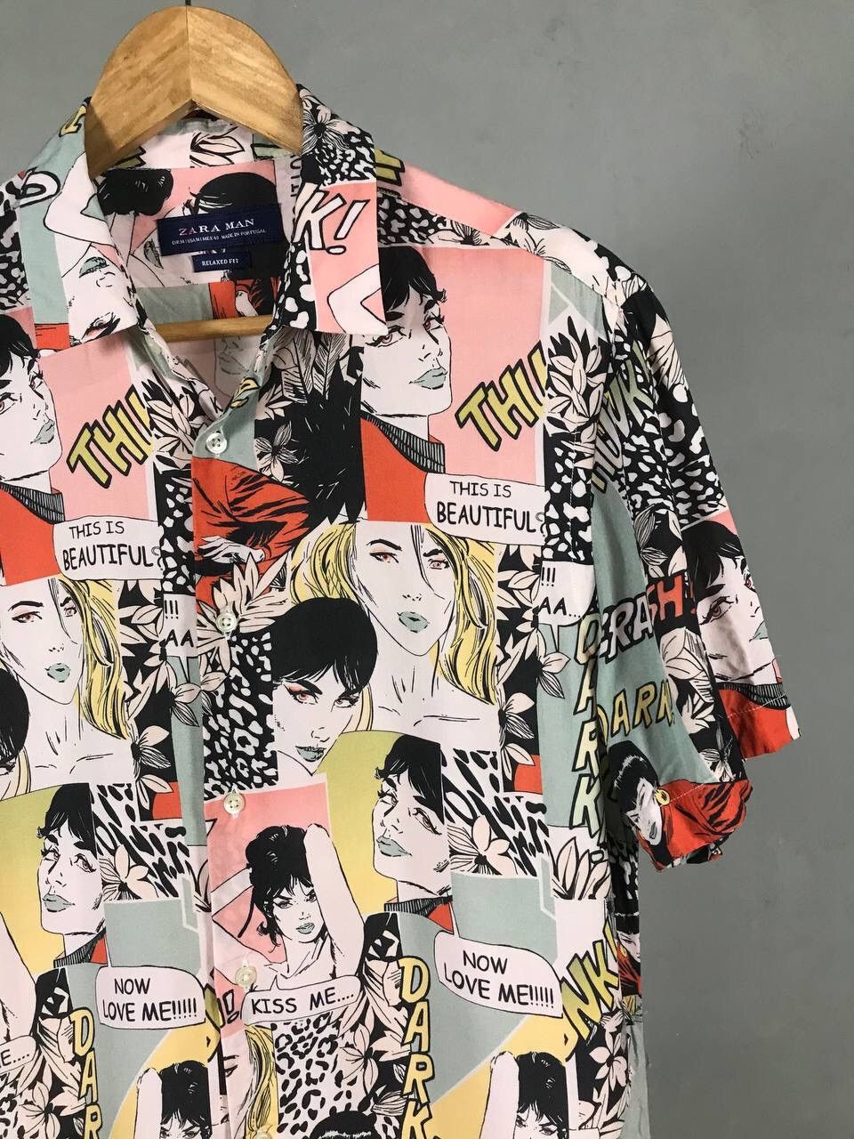 Other Zara Man crazy Hawaiian street fashion overprinted shirt Size US S / EU 44-46 / 1 - 2 Thumbnail