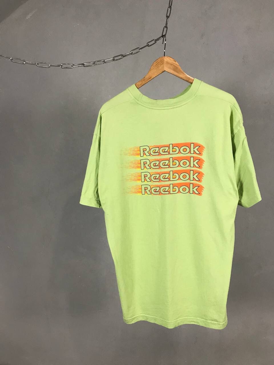 Reebok × Vintage Reebok vintage streetwear overprinted tee Size US L / EU 52-54 / 3 - 6 Thumbnail